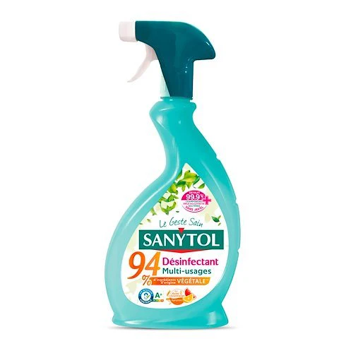 Pistolet désinfectant multi-usages pamplemousse-citronnelle