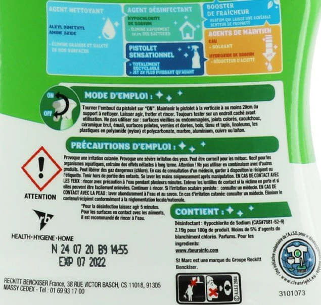 Pistolet nettoyant multi-usages à la javel - Image 3