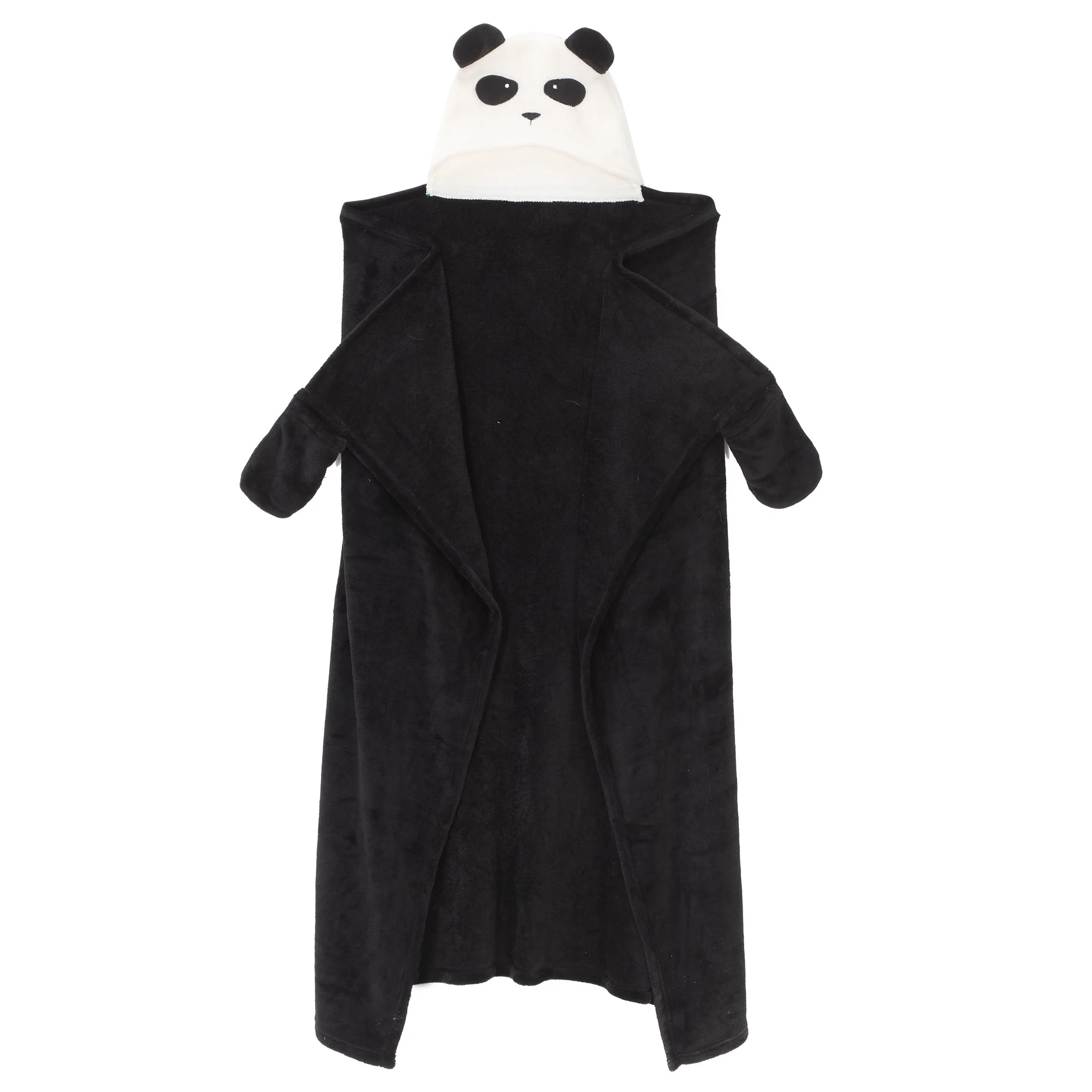 Plaid animal à capuche - Noir - Image 5