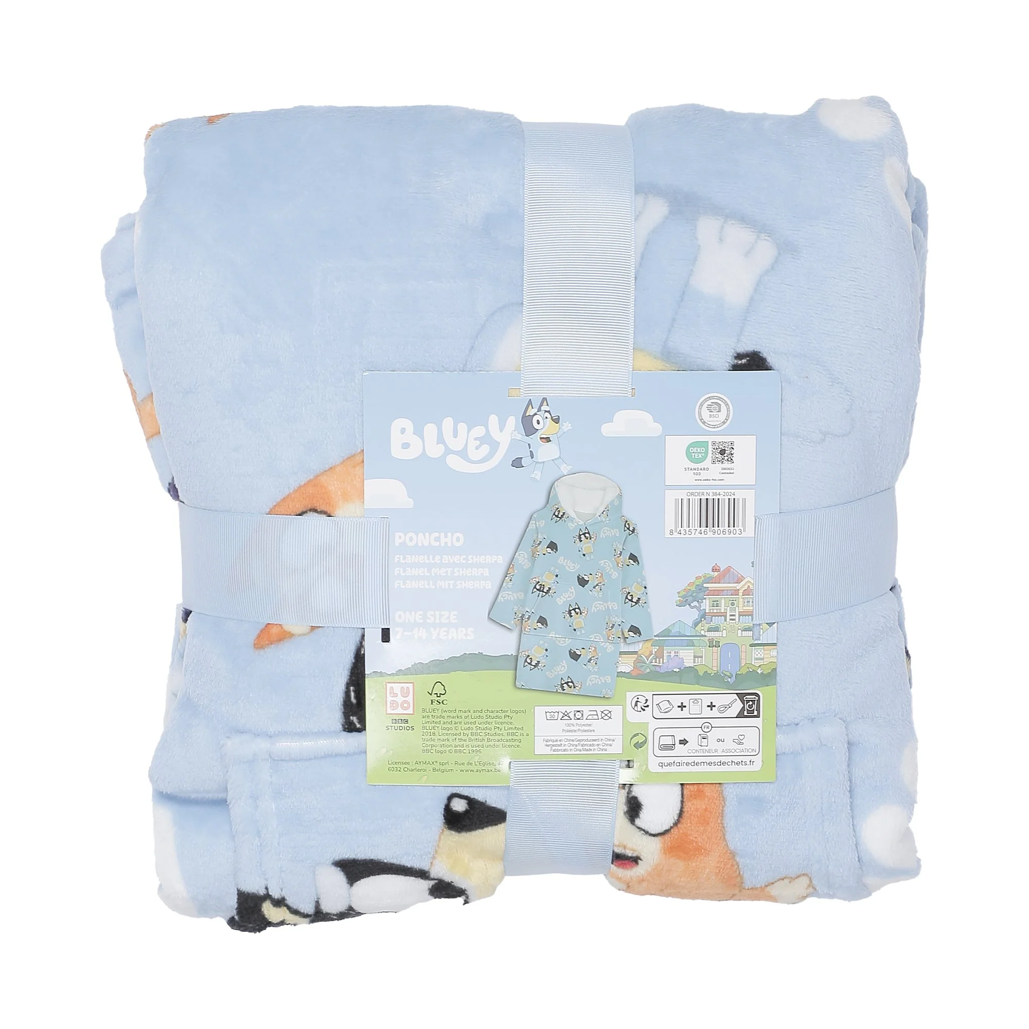 Plaid sweat multi licences enfant - Bleu clair - Image 4