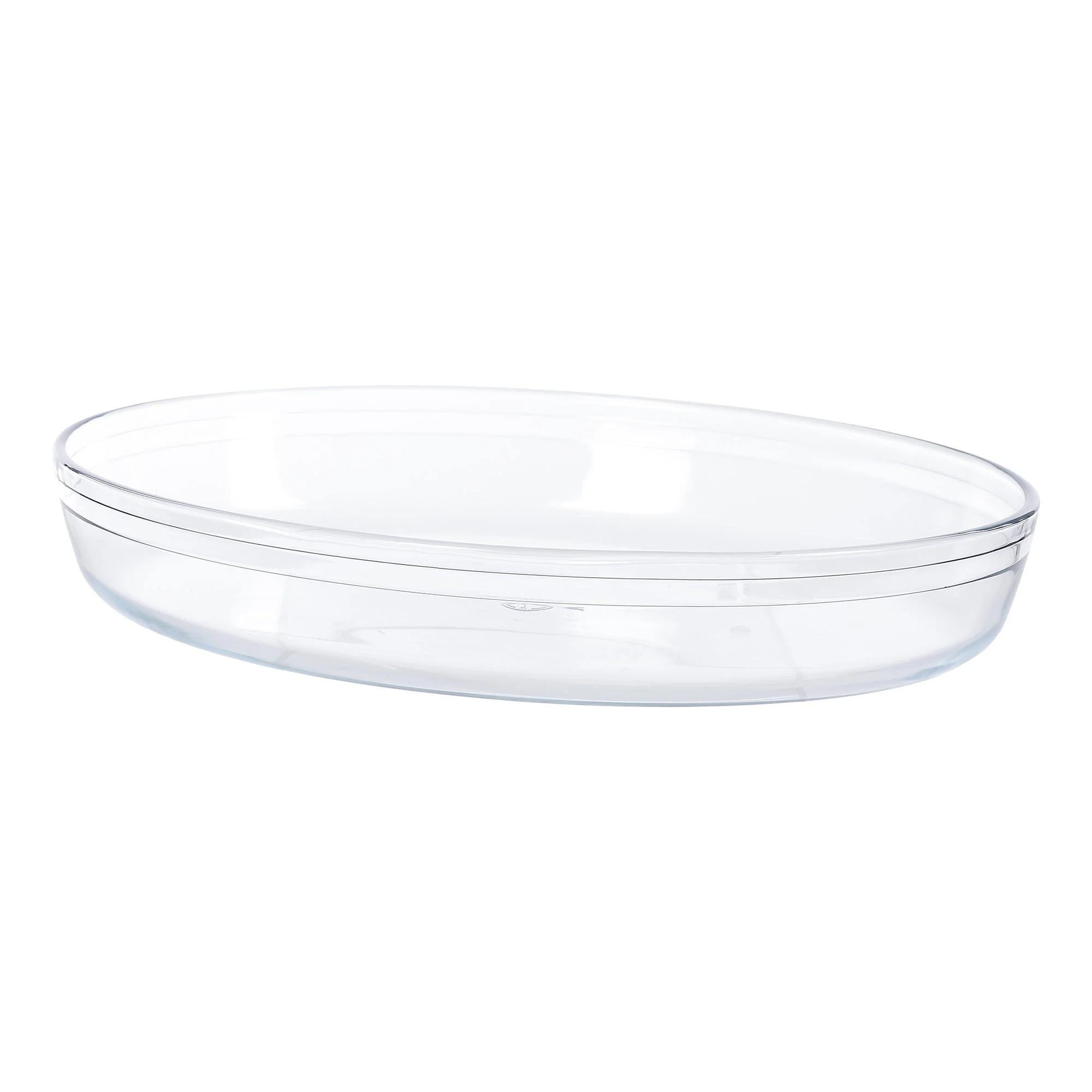 Plat à four en verre ovale 4L
