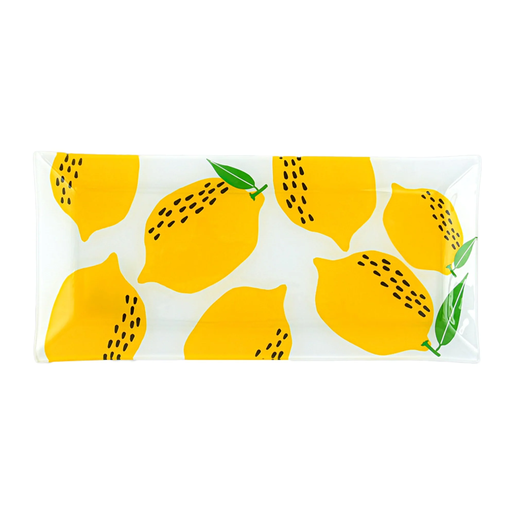 Plat en verre citron 36x17cm