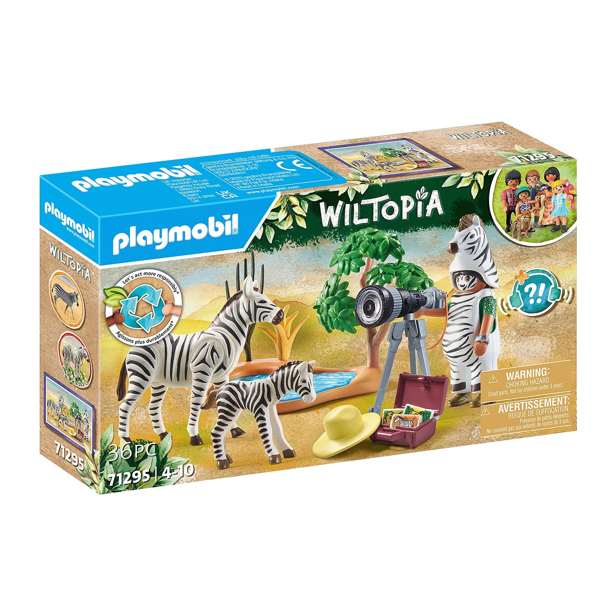 Playmobil Wiltopia photographe avec déguisement