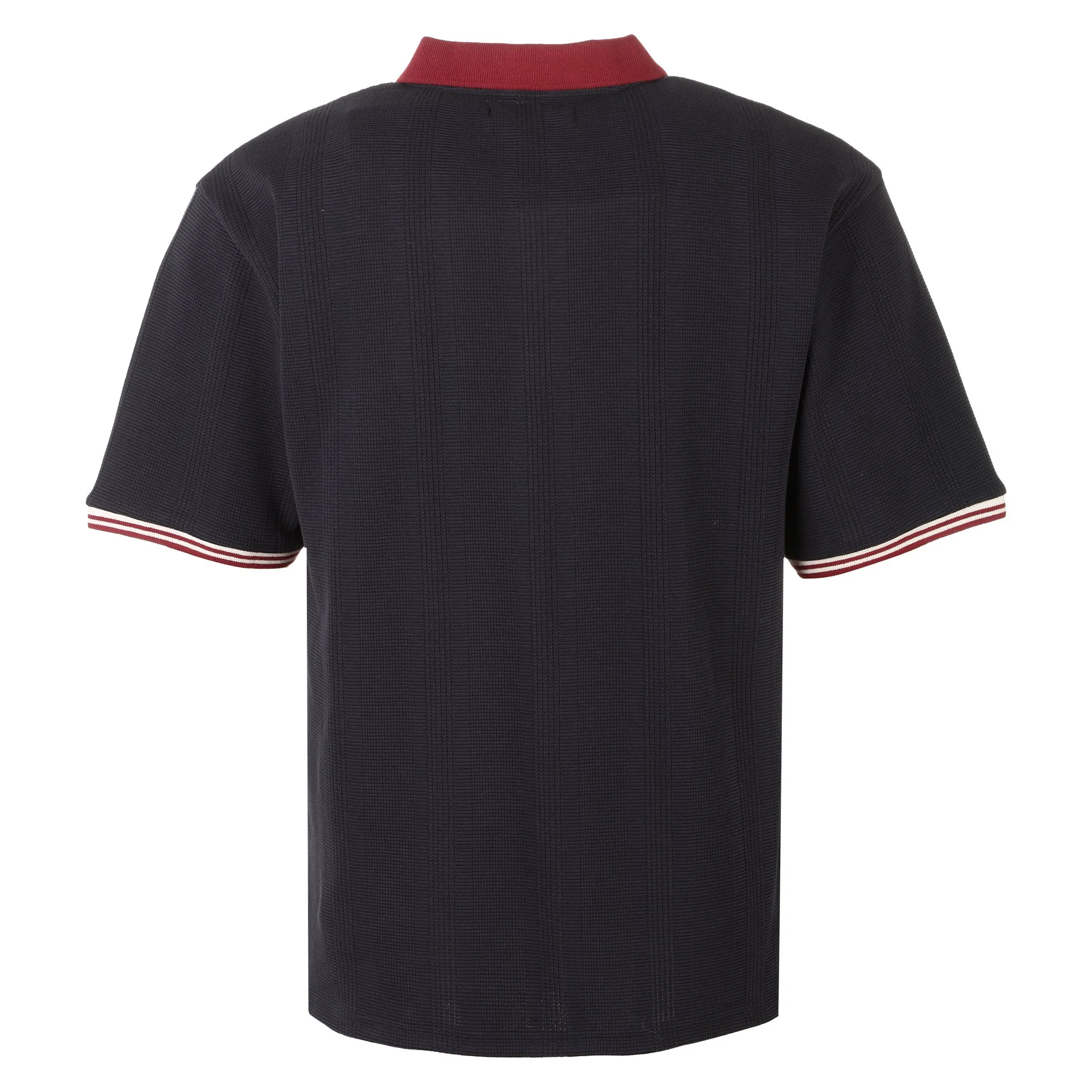Polo en Maille - Bleu foncé - Image 2
