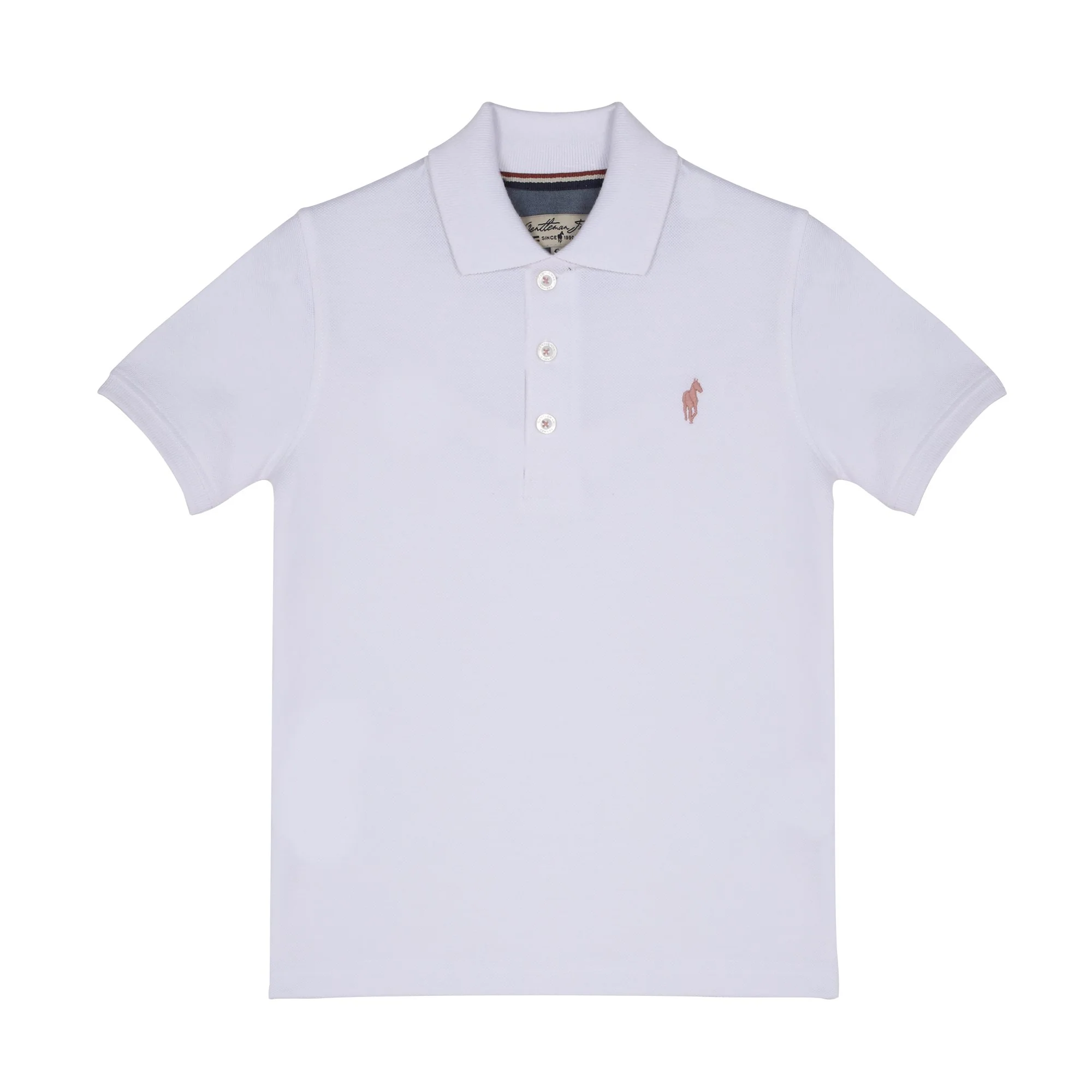Polo manches courtes - Blanc - Image 3