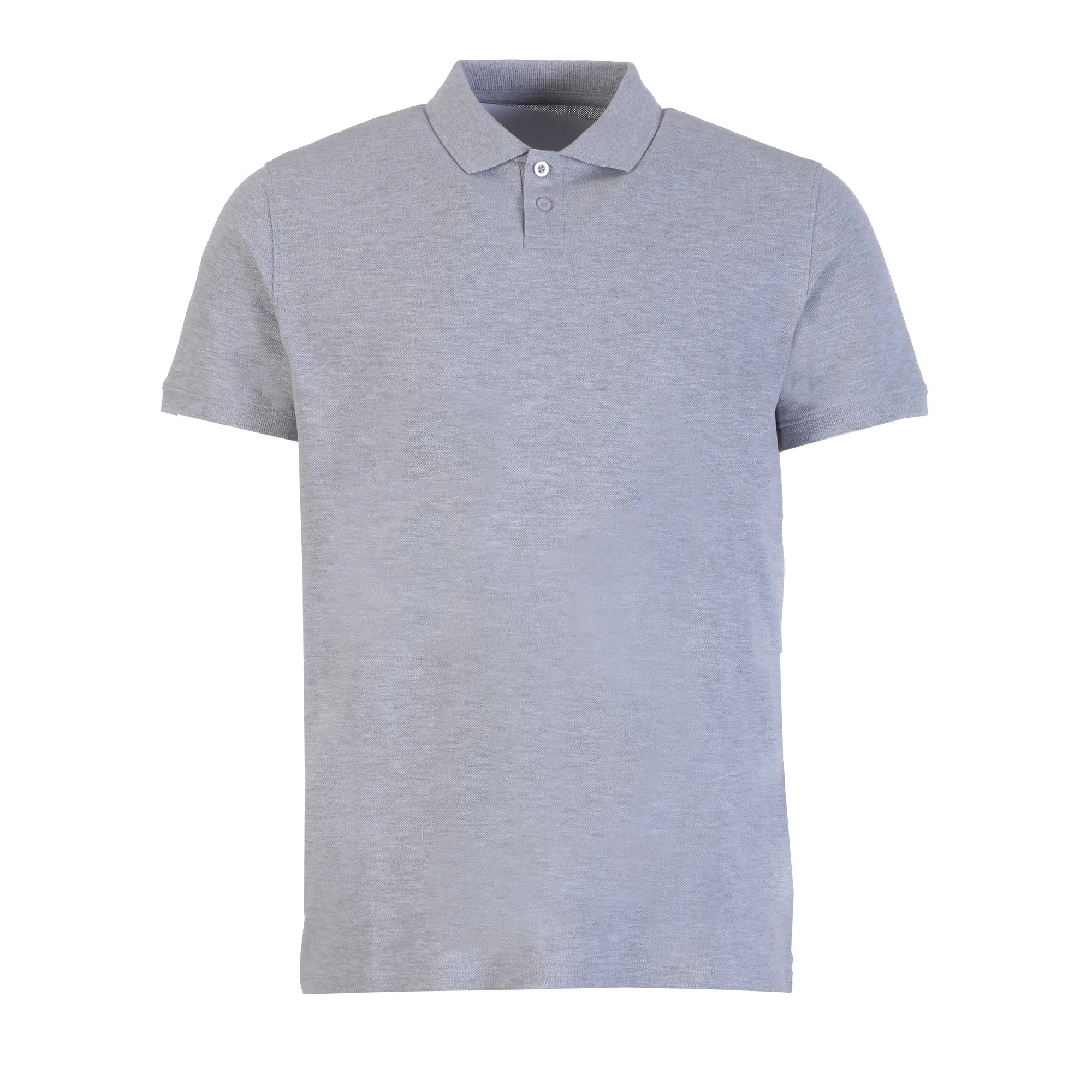 Polo manches courtes en maille piquée - Gris