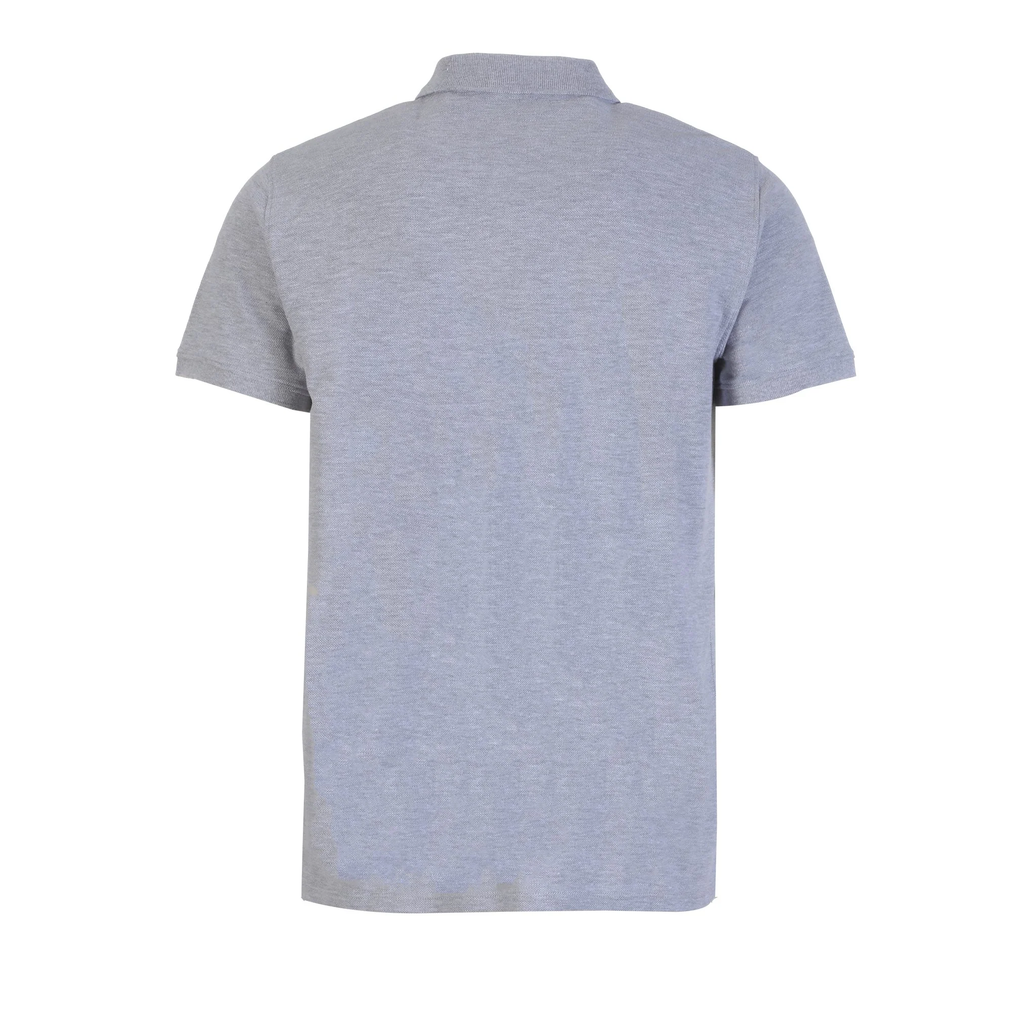 Polo manches courtes en maille piquée - Gris - Image 2