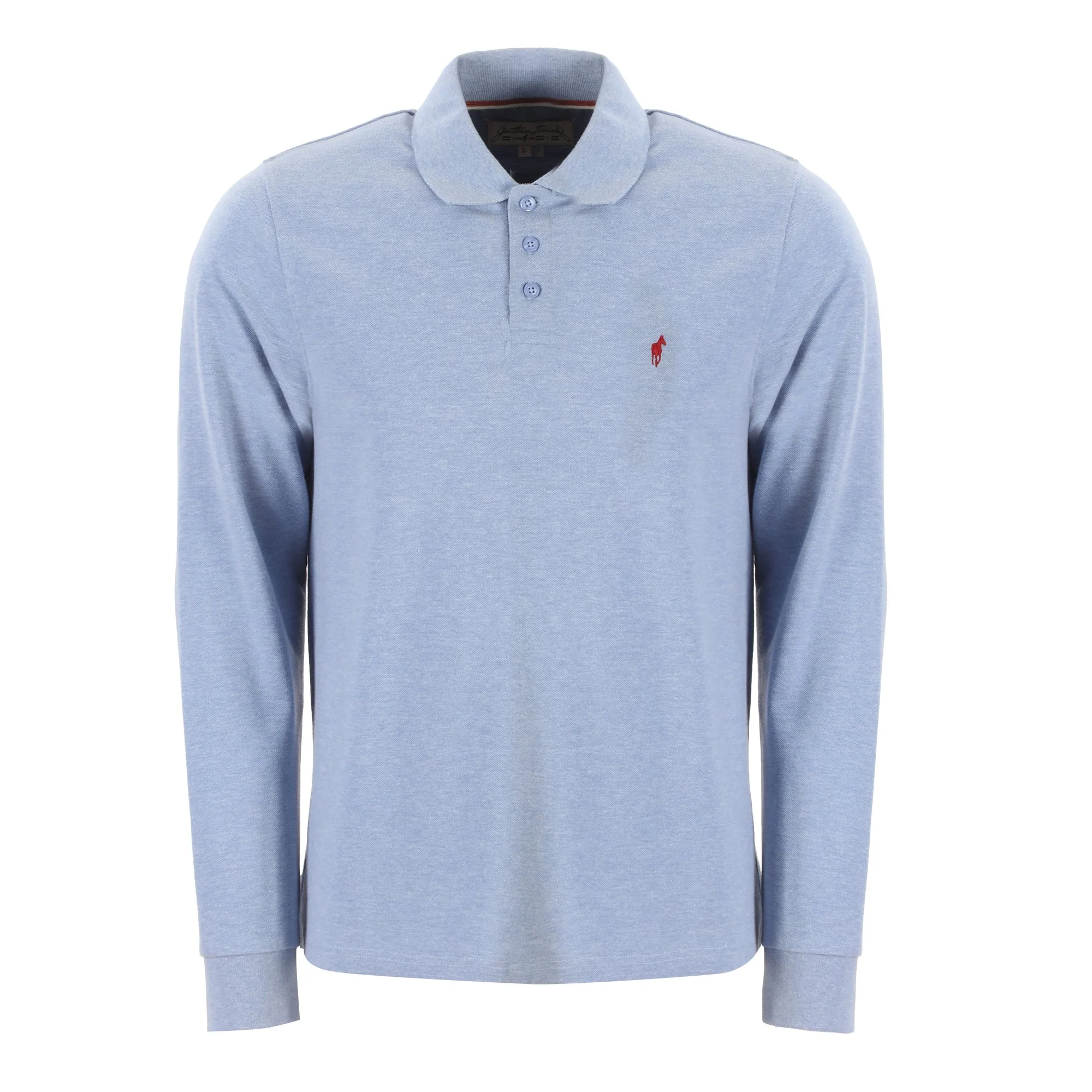 Polo manches longues  - Bleu