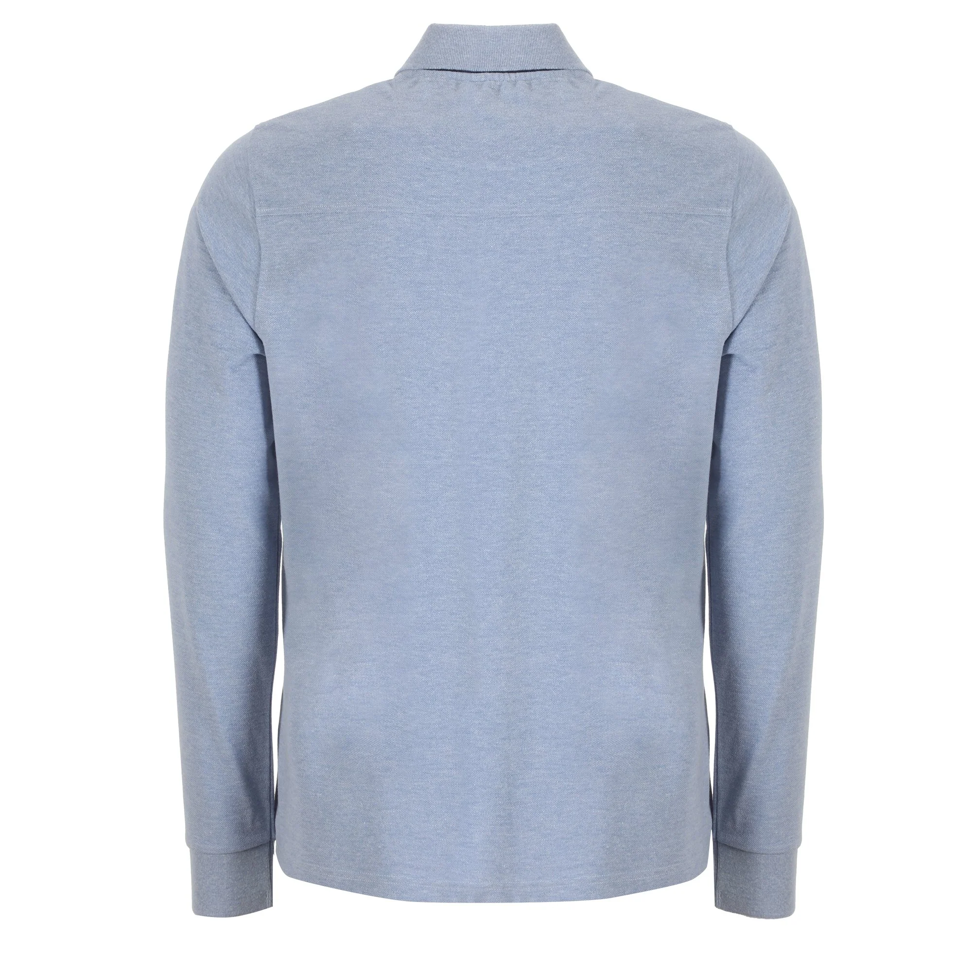 Polo manches longues - Bleu - Image 2