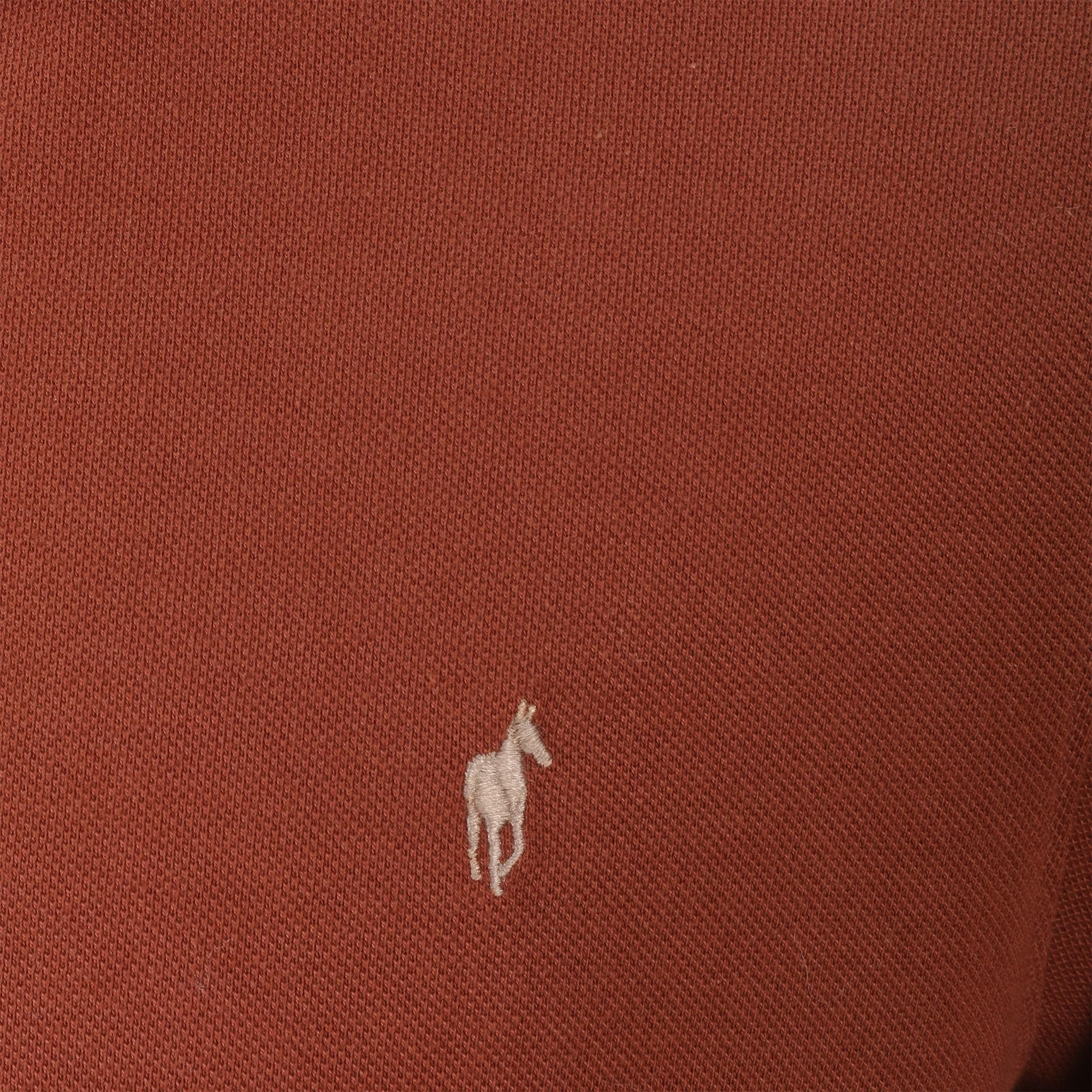 Polo manches longues  - Marron - Image 3