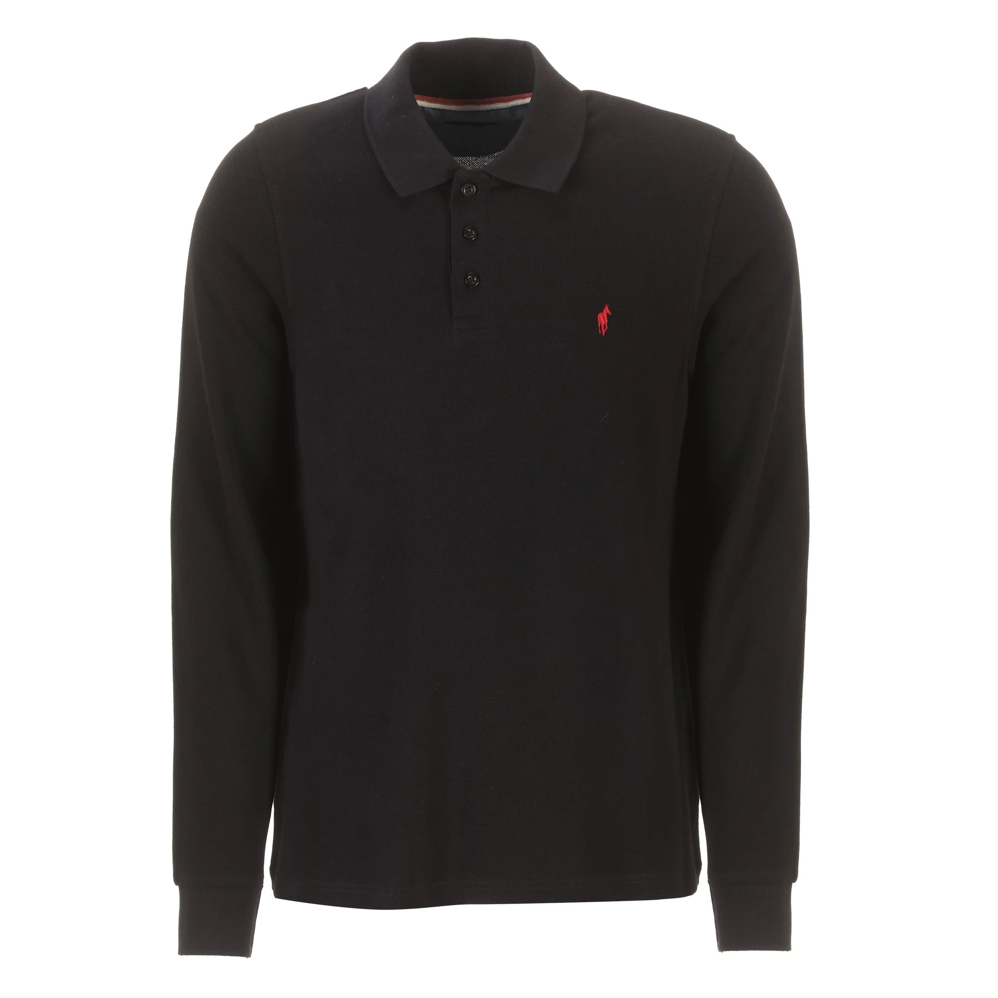 Polo manches longues  - Noir