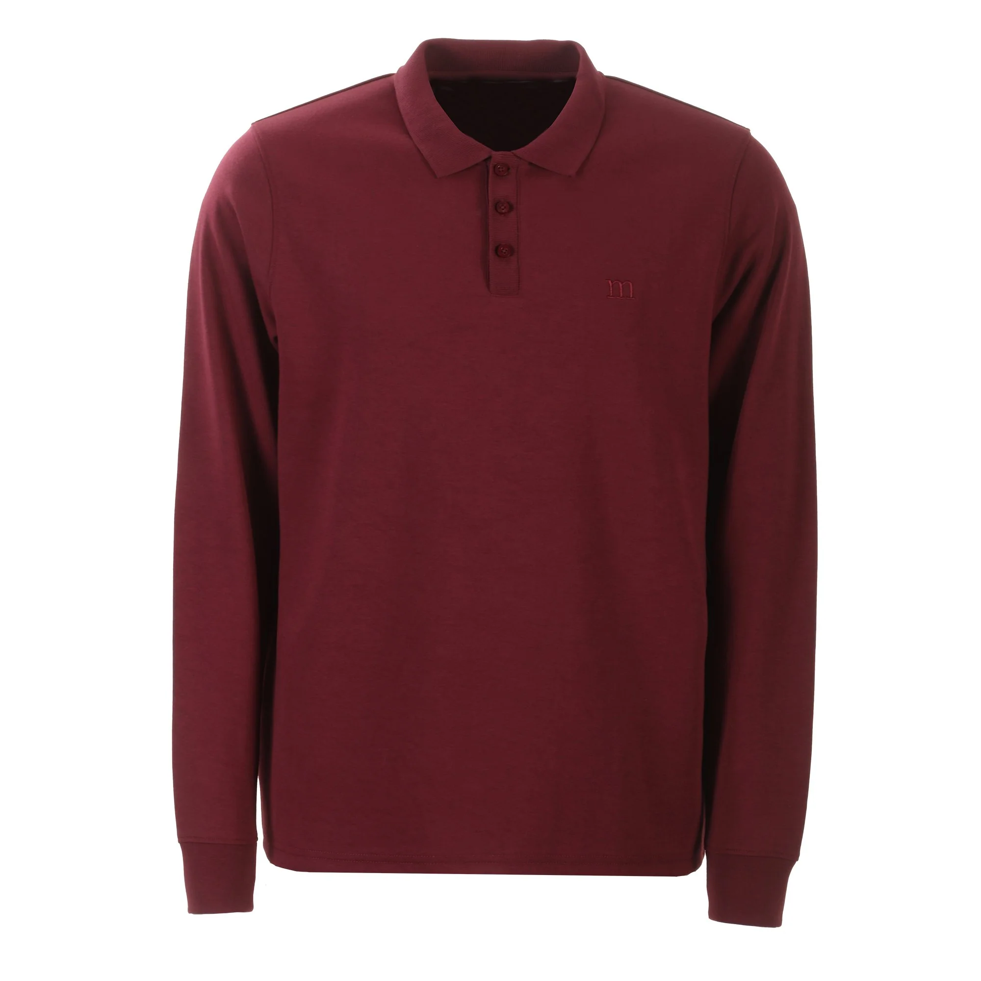 Polo manches longues - Rouge