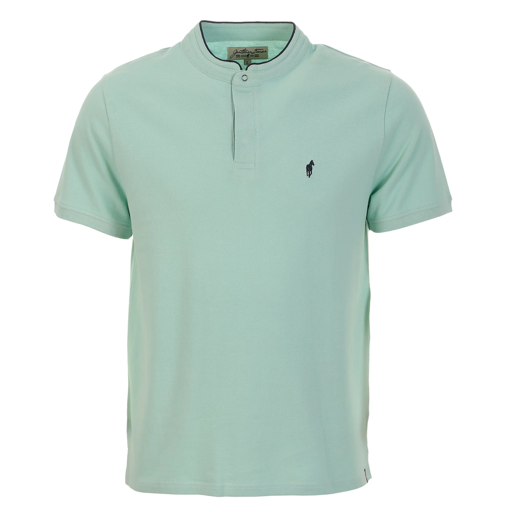 POLO PIQUE MC UNI BRODERIE POITRINE DU M AU XXL - Vert