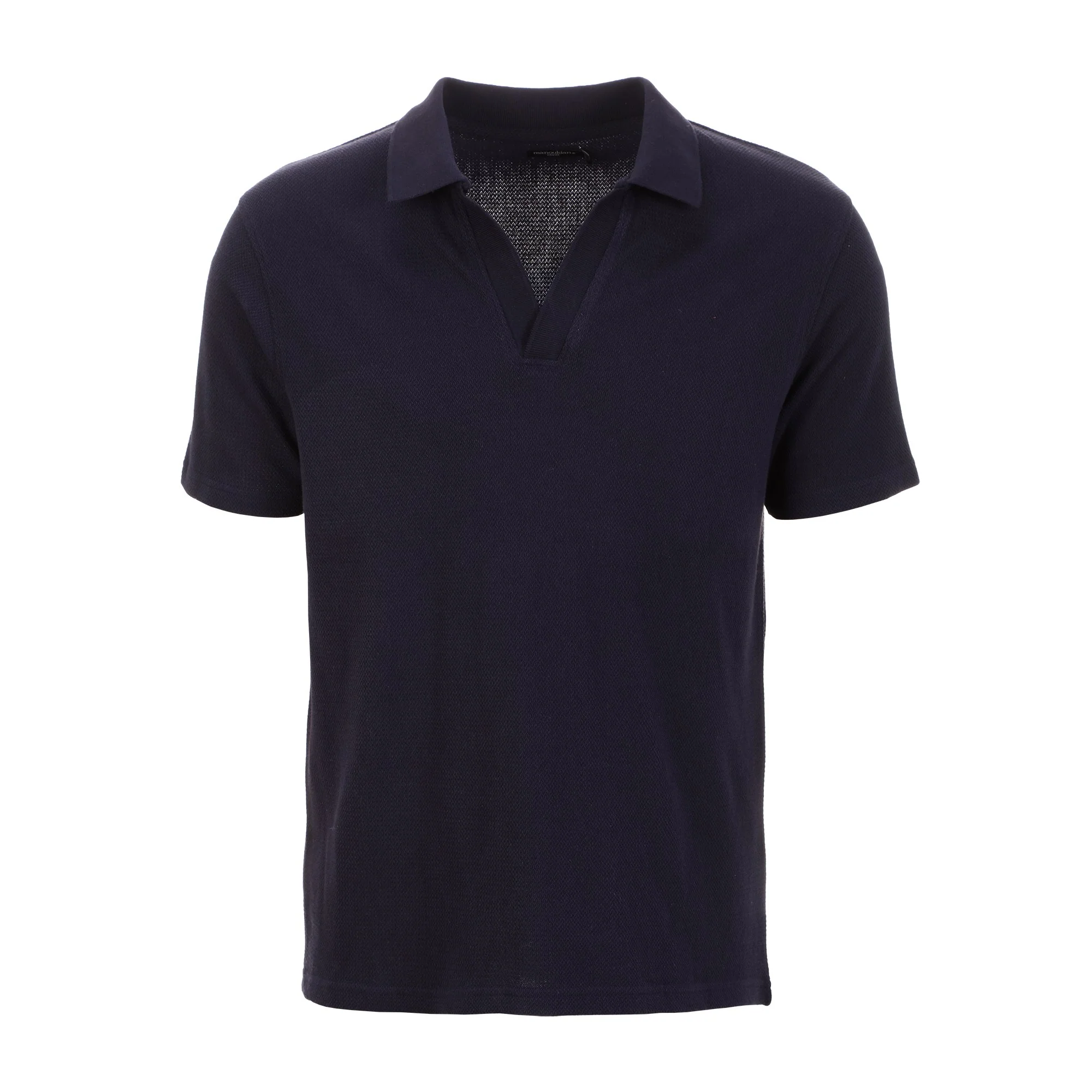 Polo texturé - Bleu foncé