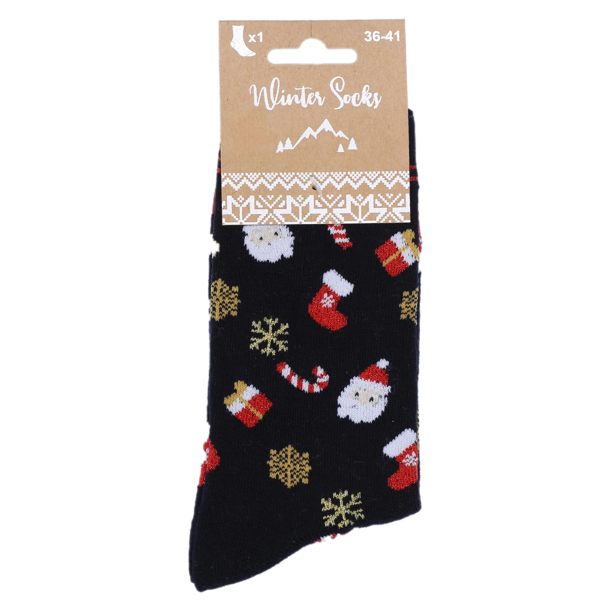 PR CHAUSSETTES FANTAISIE  NOEL 36/41 - Beige
