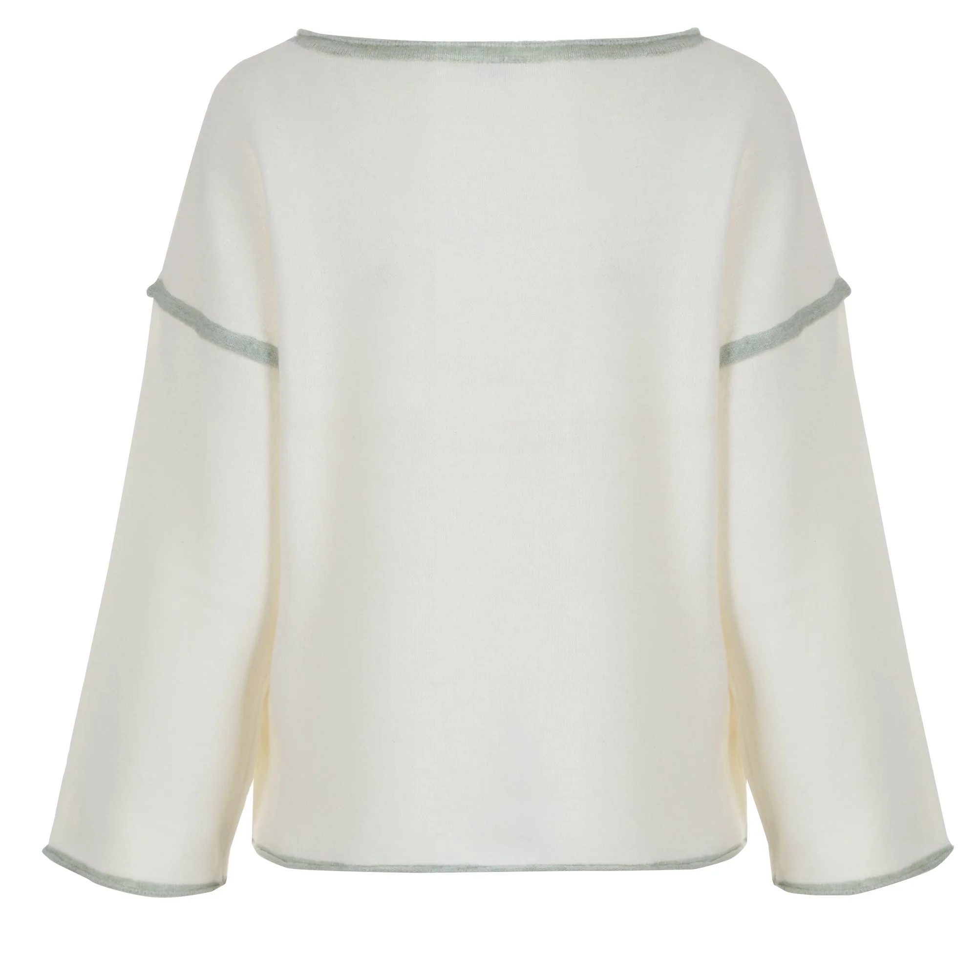 Pull à cœurs - Vert - Image 2