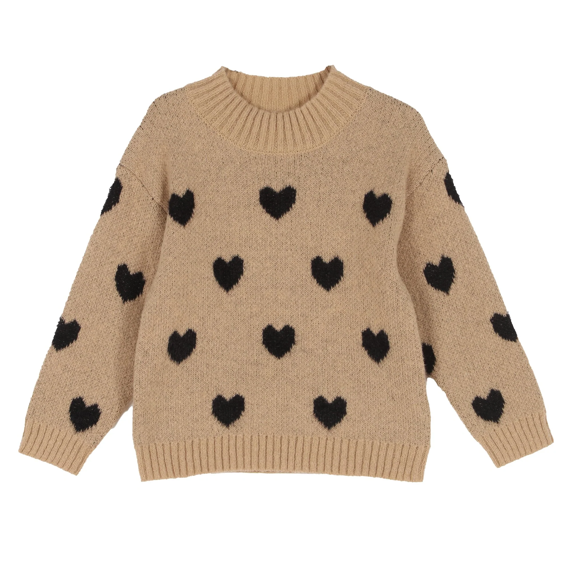 Pull col montant 3/12 ans - Beige