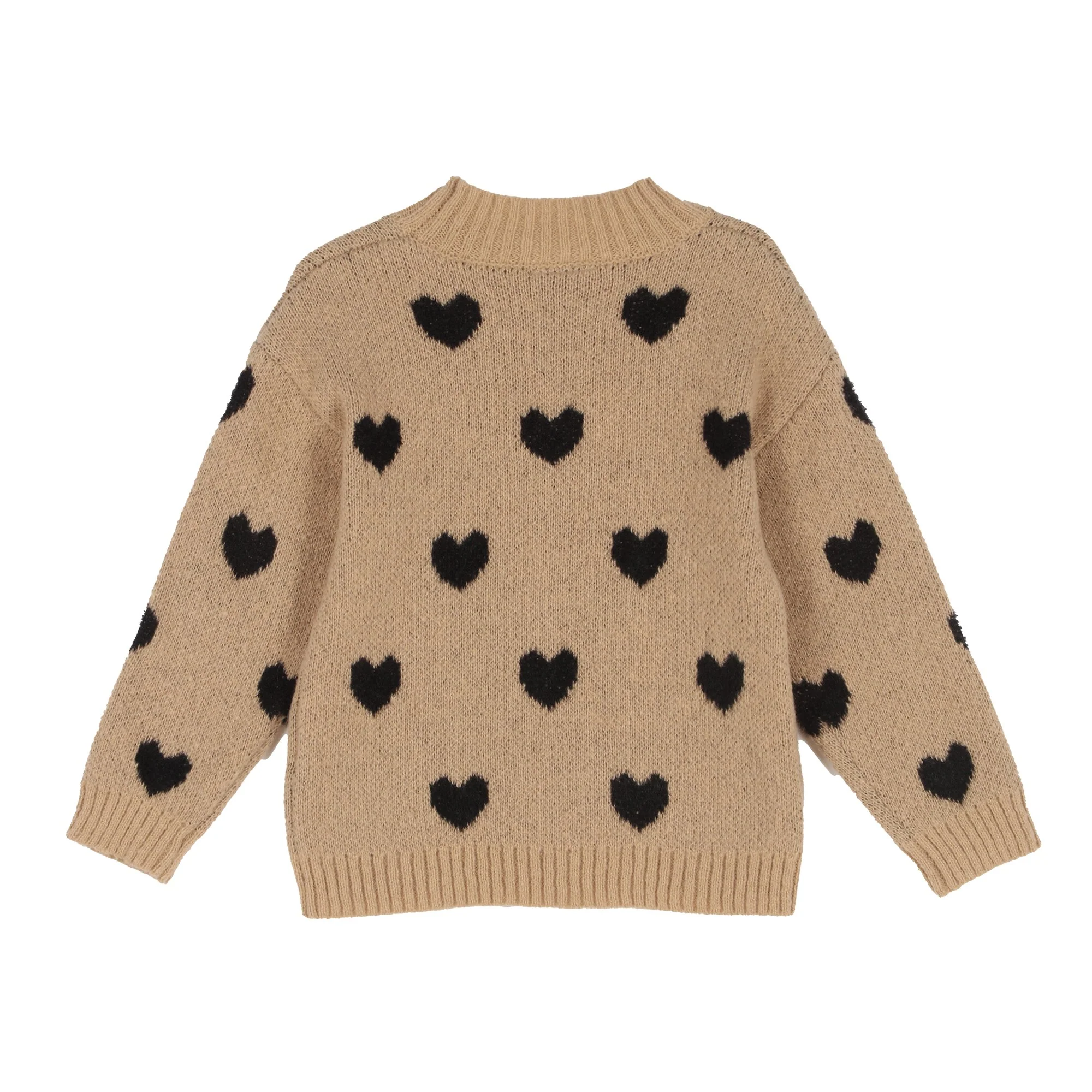 Pull col montant 3/12 ans - Beige - Image 2