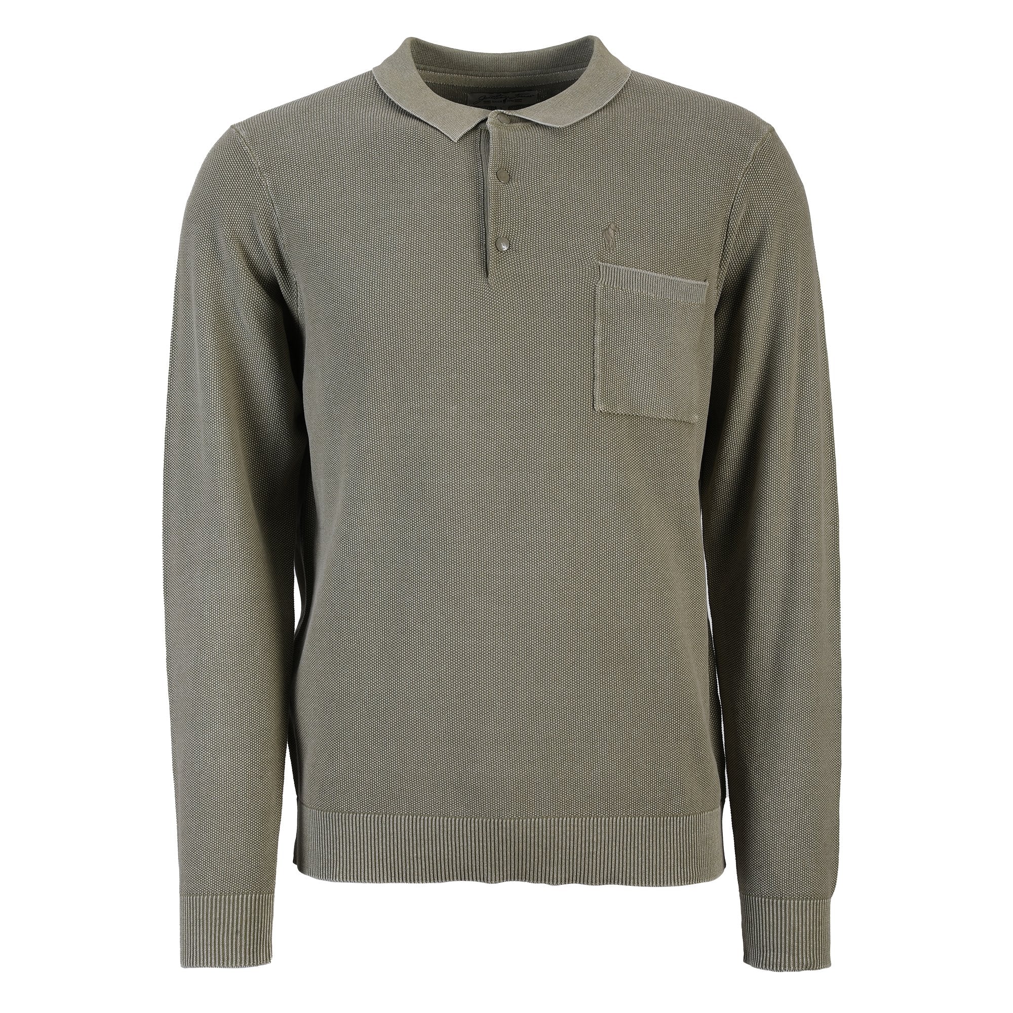 PULL COL POLO ML DU M AU XXL