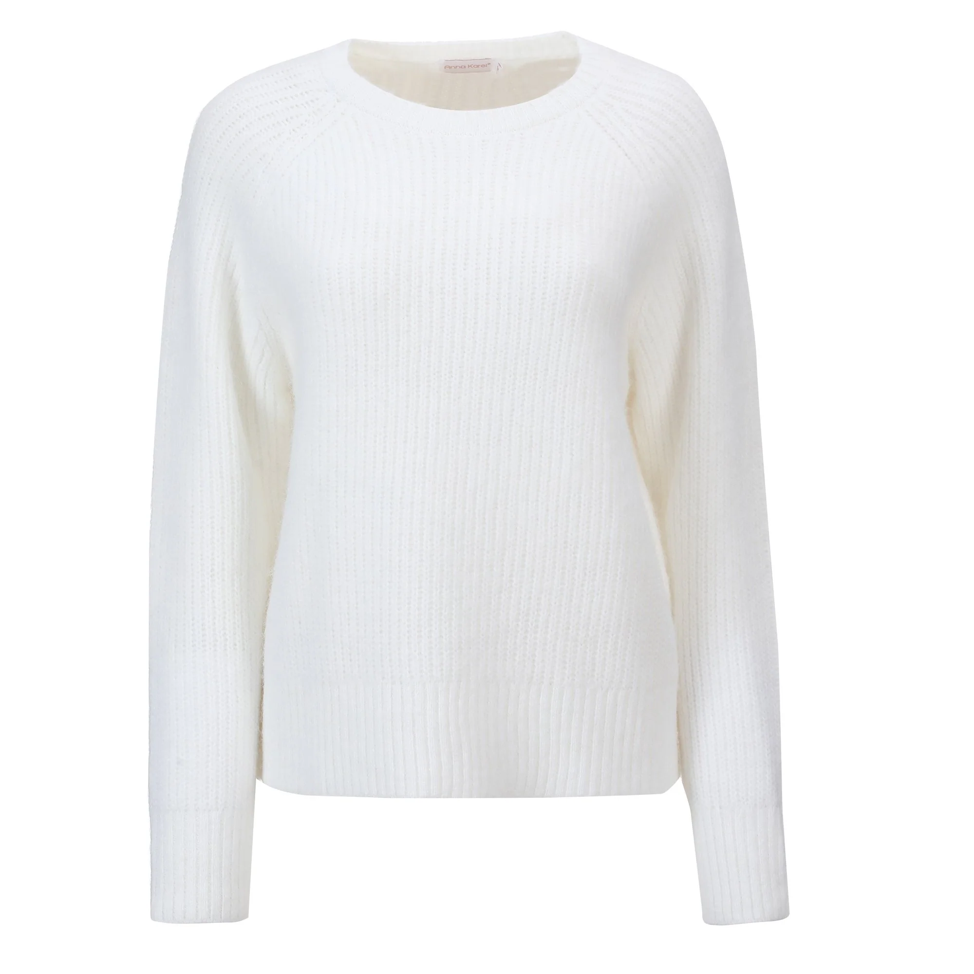 Pull col rond - Blanc