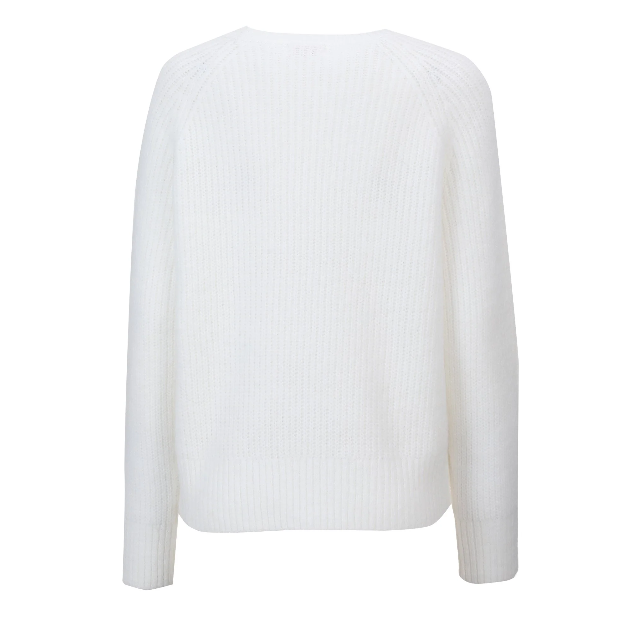 Pull col rond - Blanc - Image 2