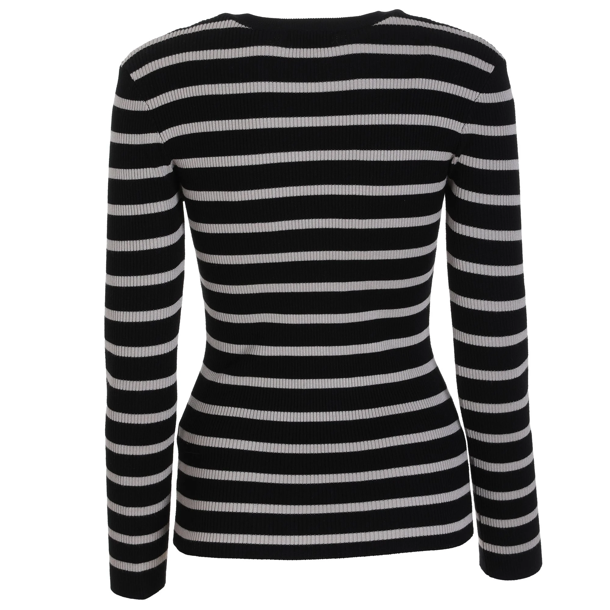 Pull col rond - Noir - Image 4