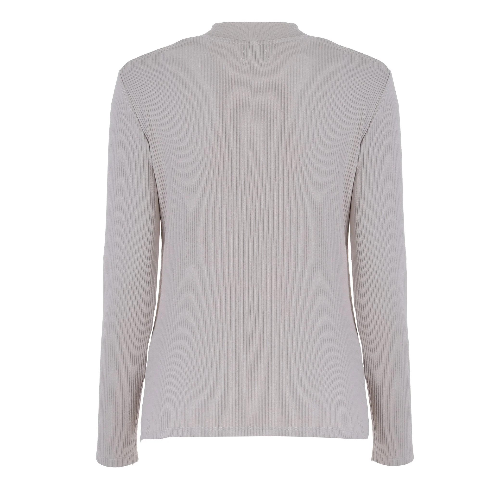 Pull col roulé - Marron - Image 2
