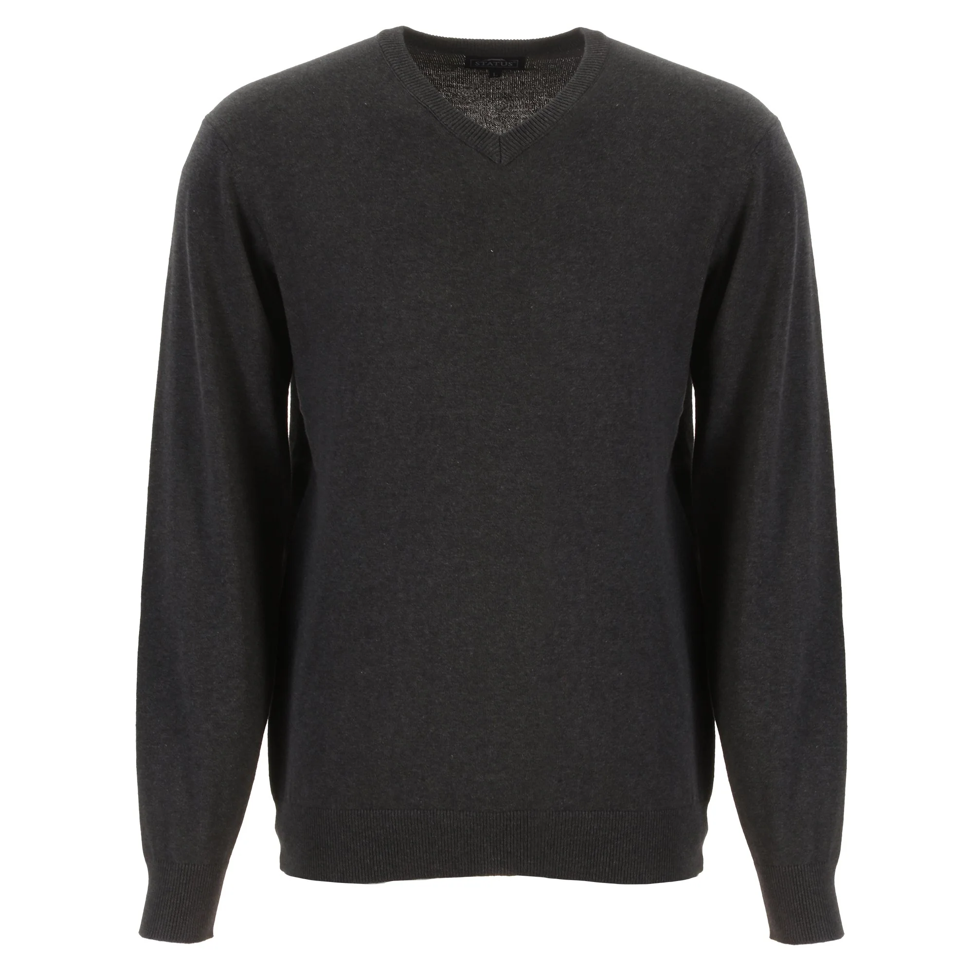 Pull col V - Gris - Image 4