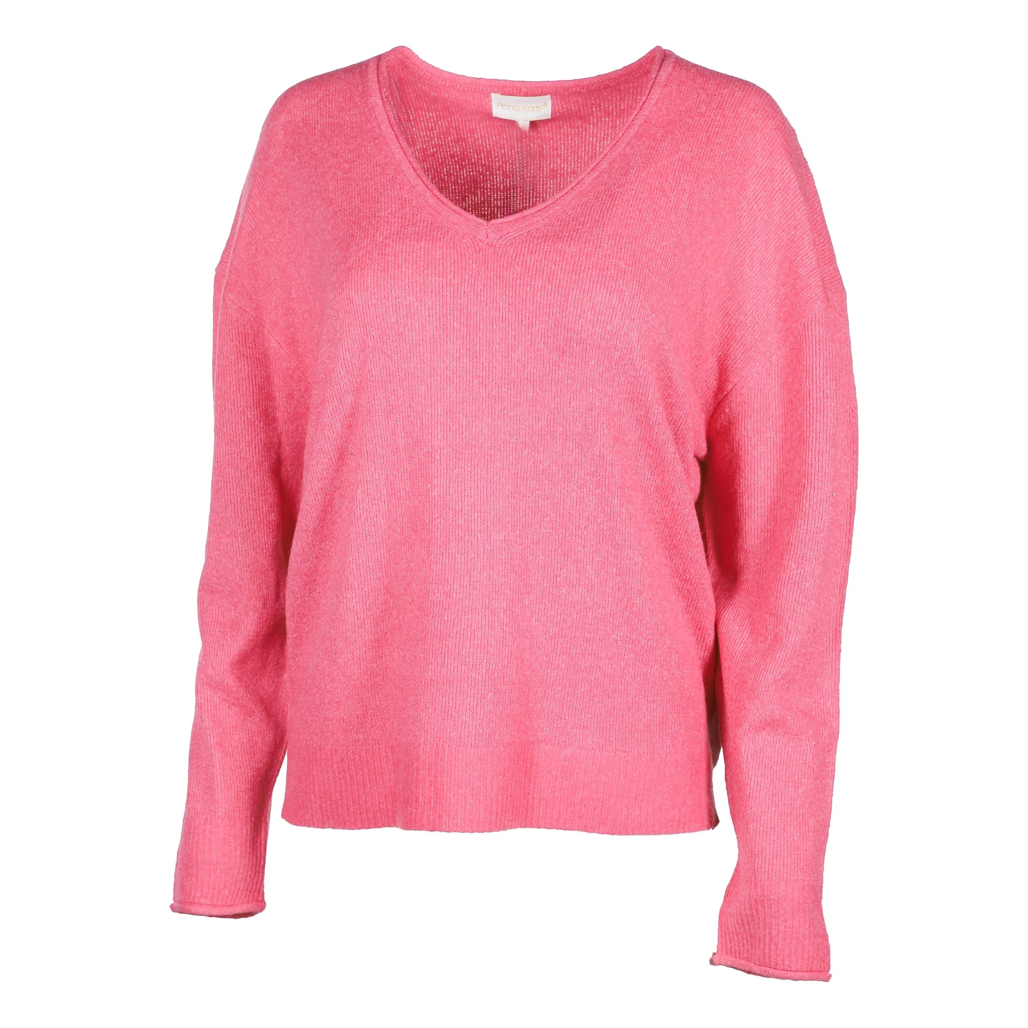 Pull col V - Rose - Image 5