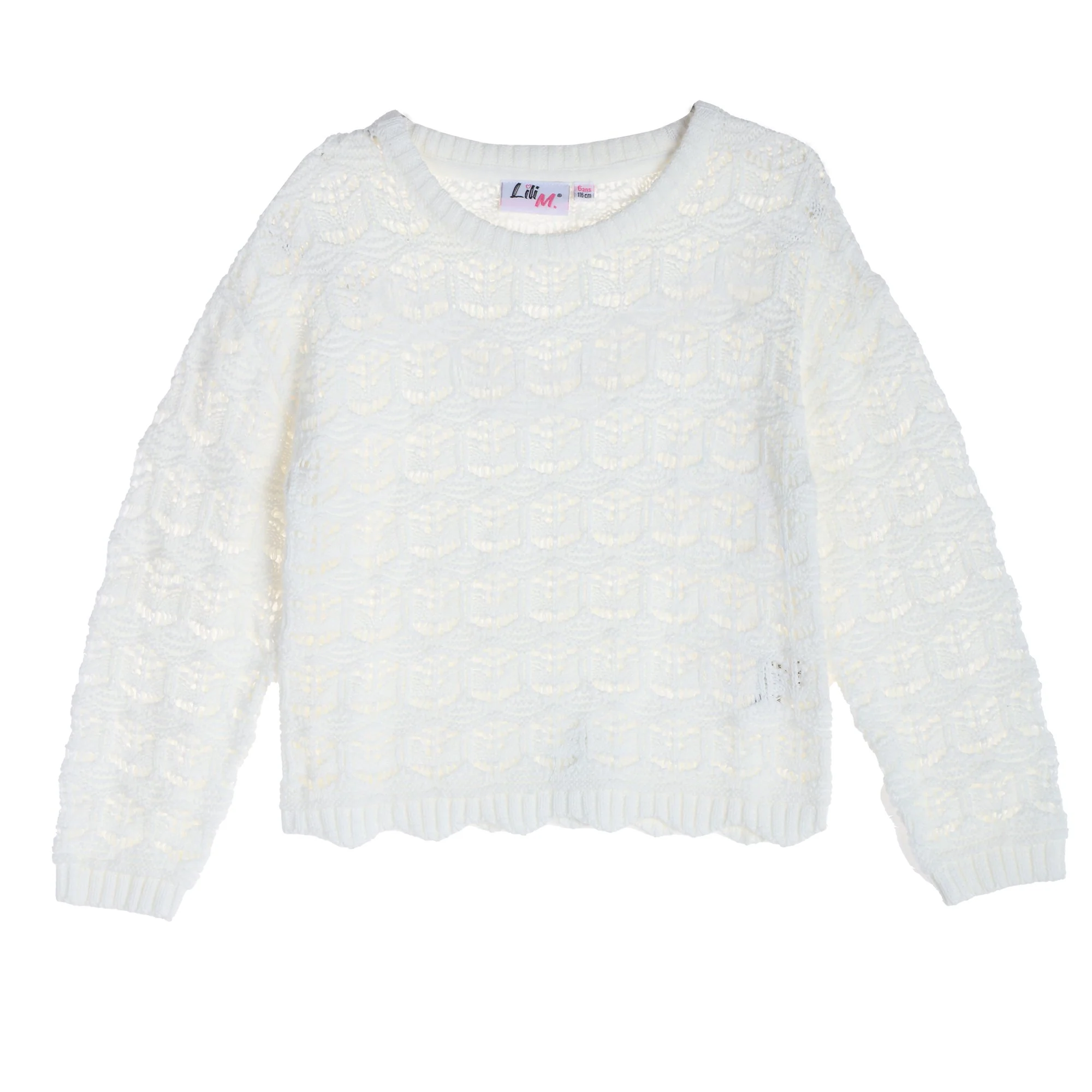 Pull crochet  - Blanc