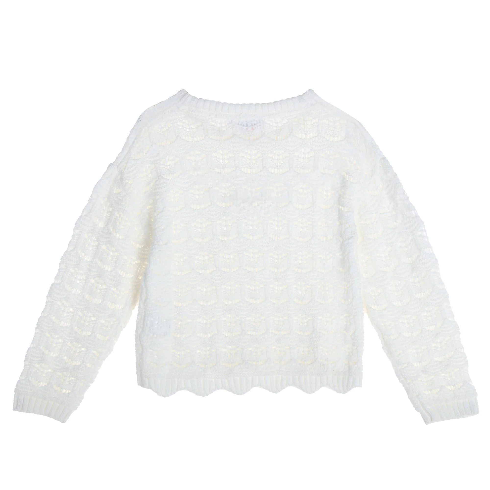 Pull crochet  - Blanc - Image 2