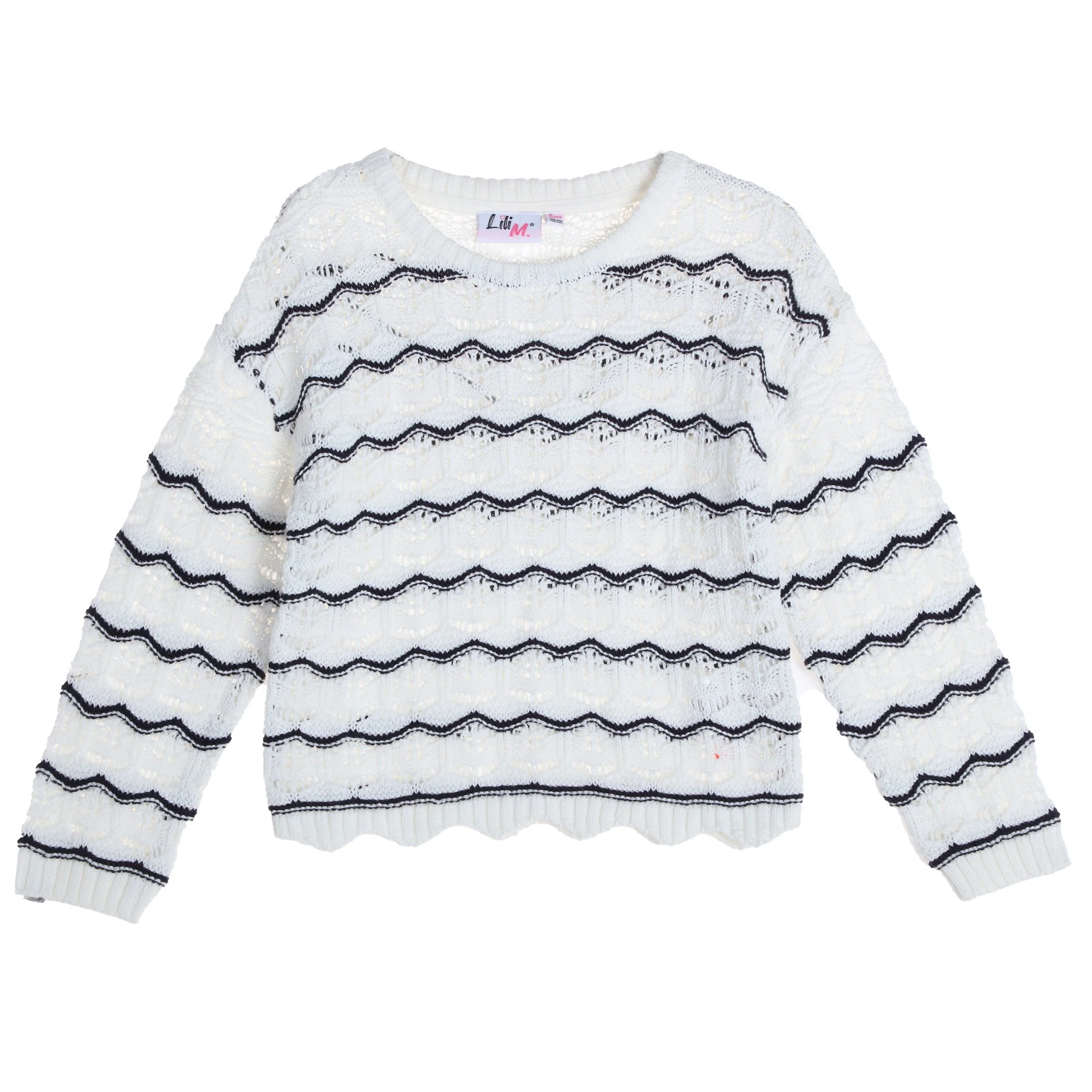 Pull crochet - Bleu