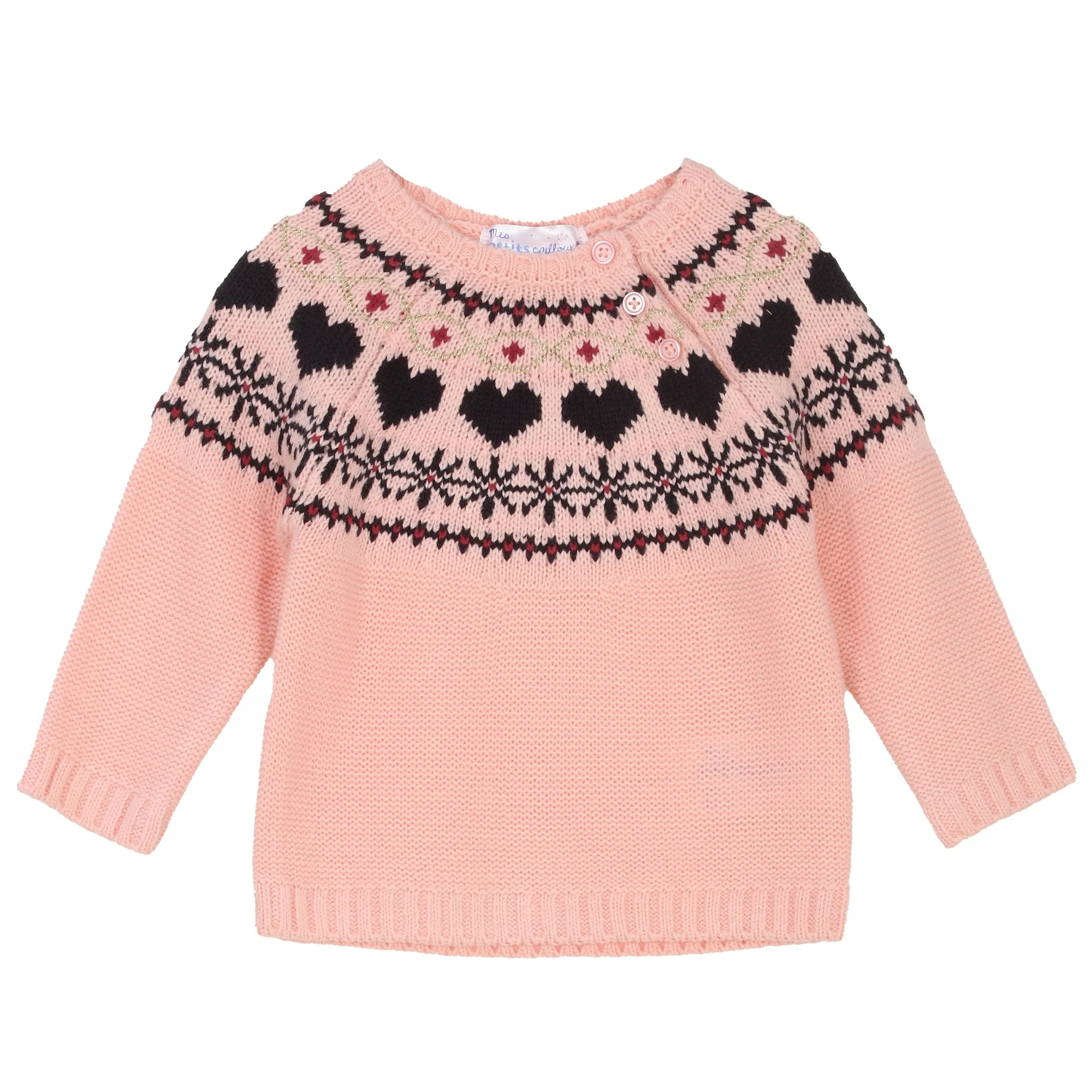 Pull tricot 3/36 mois  - Rose