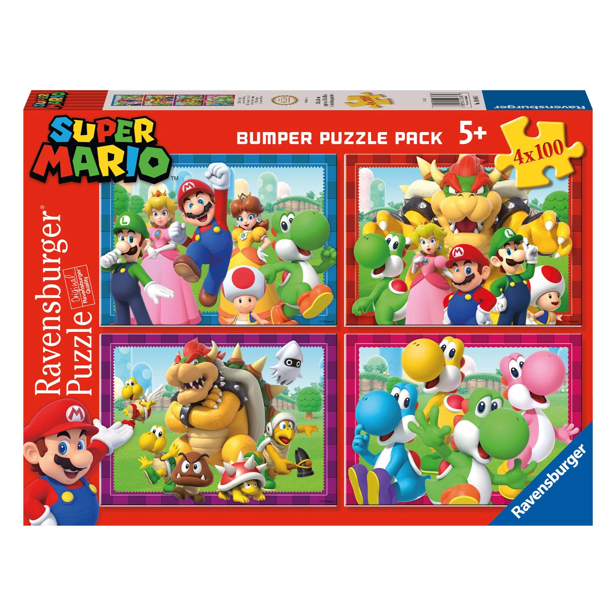 Puzzle 4x1000 pièces Super Mario