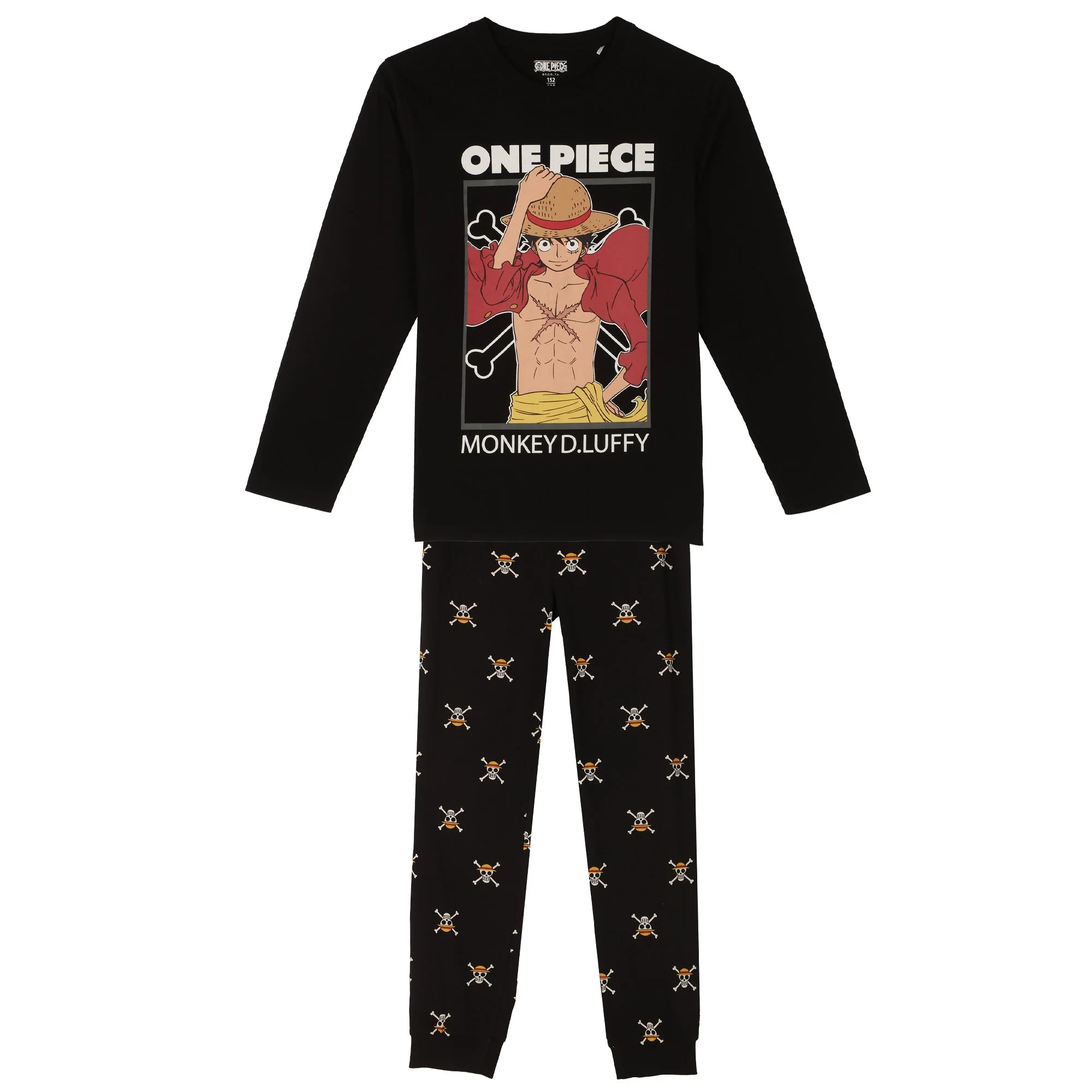 Pyjama bas resserré licence 10/12 ans - Noir