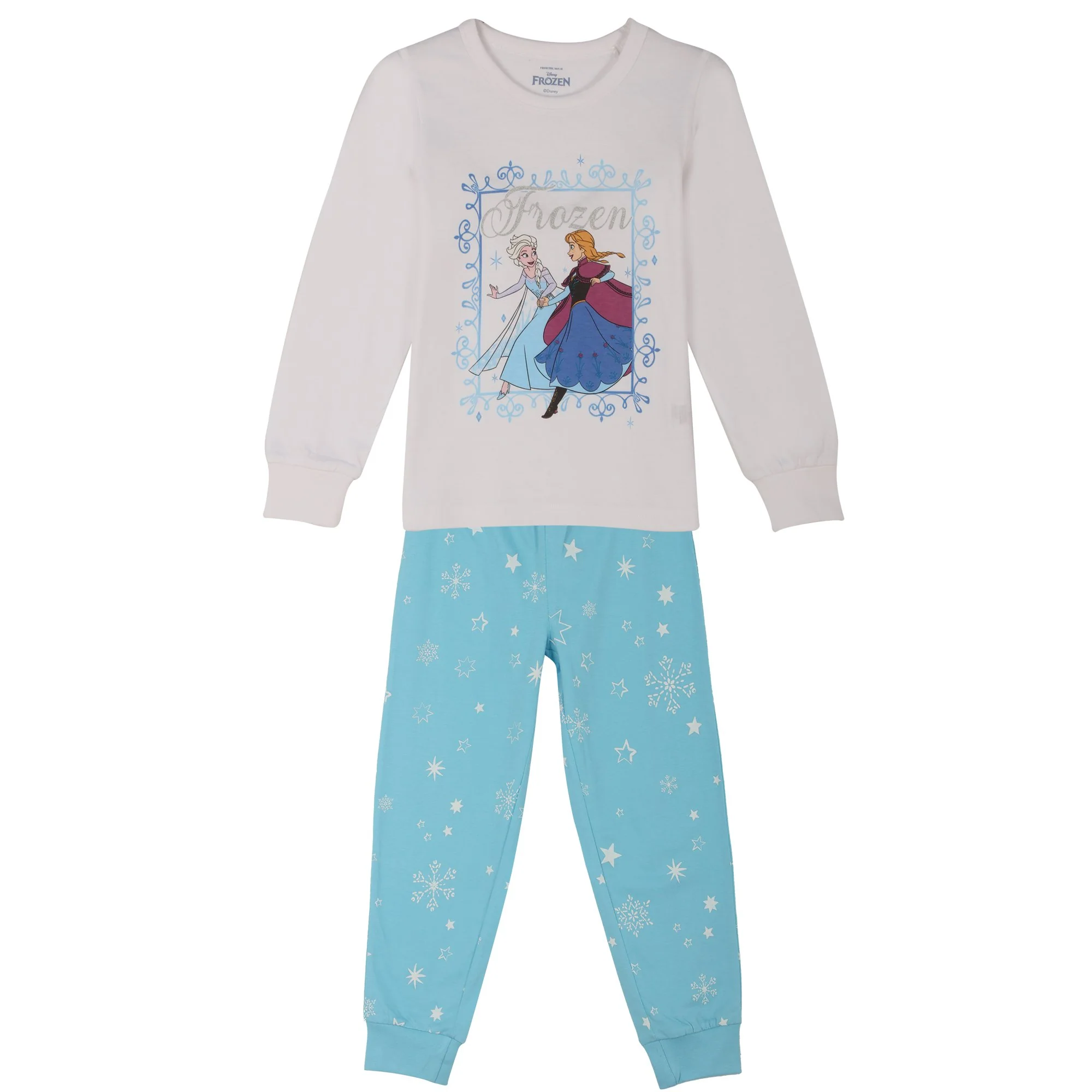 Pyjama bas resserré licence 4/8 ans - Bleu clair