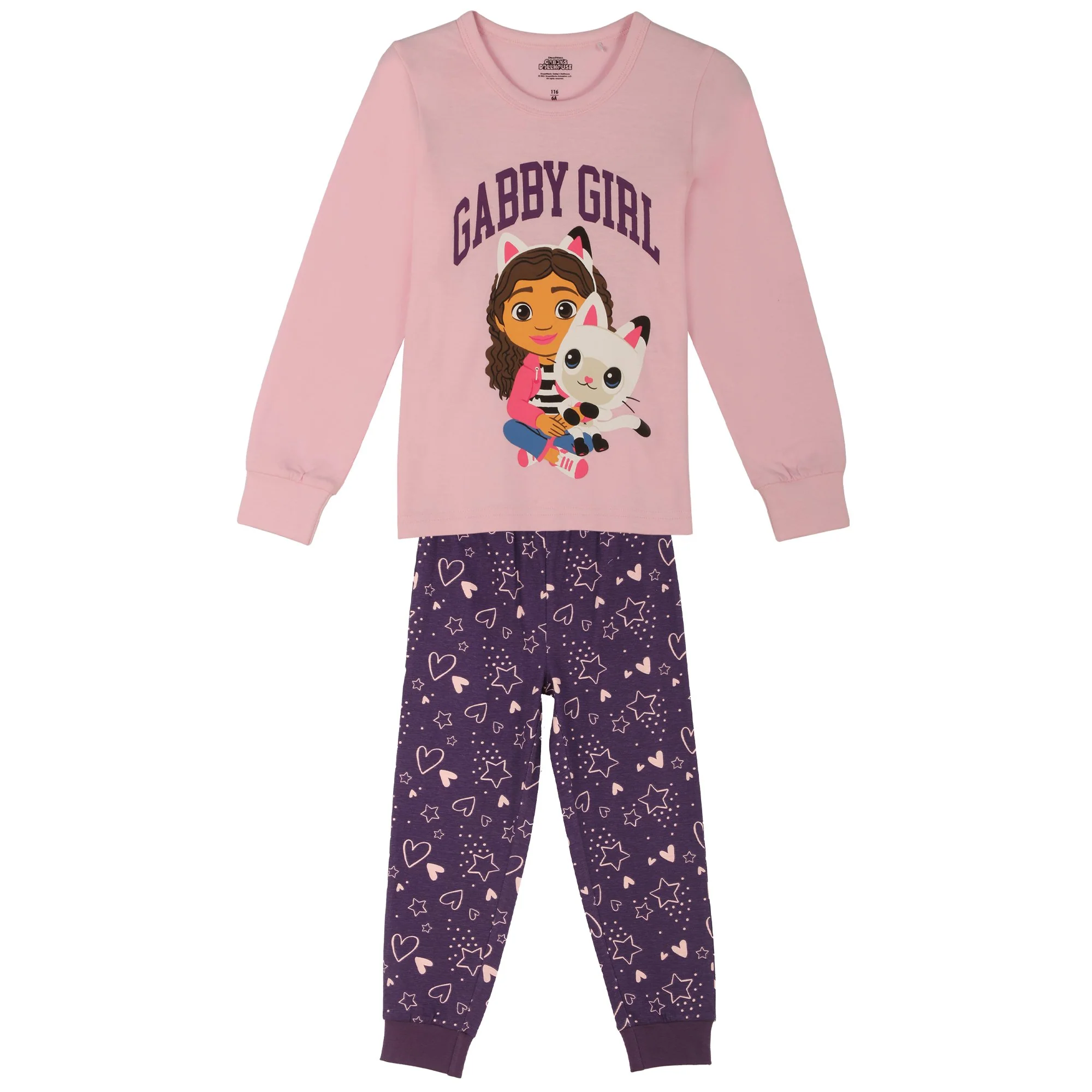 Pyjama bas resserré licence 4/8 ans  - Rose