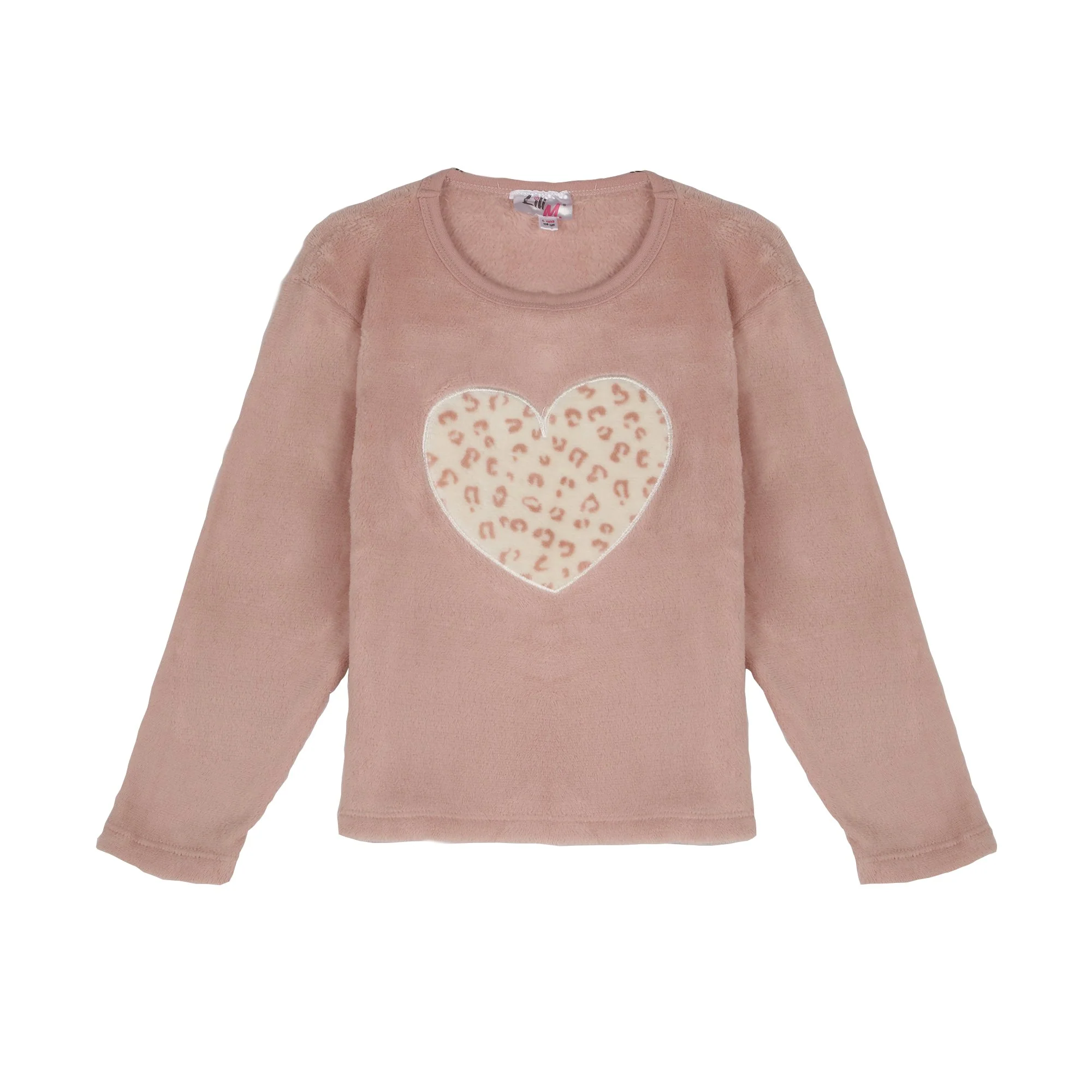 Pyjama coral fleece 3/12 ans - Rose - Image 2