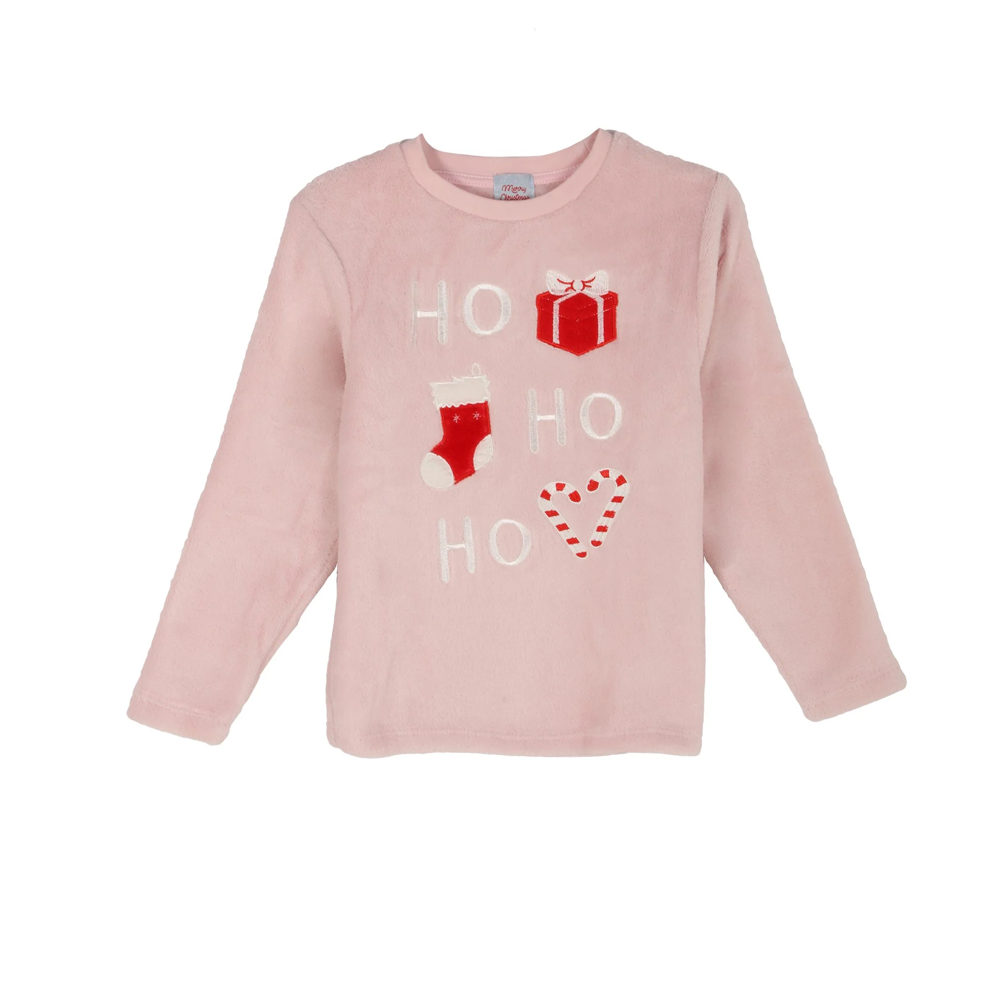Pyjama de Noël coral fleece 3/12 ans - Rose - Image 2