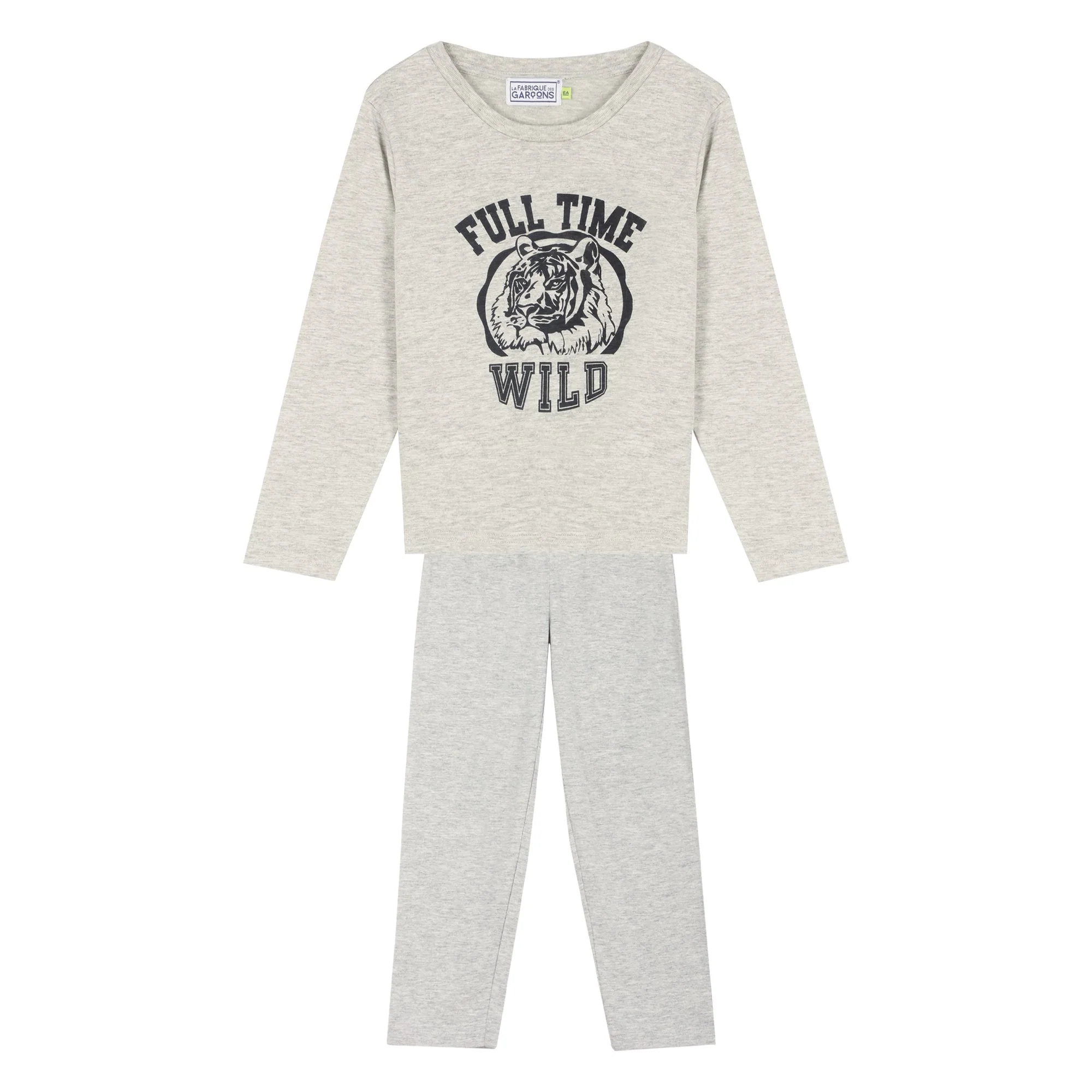 Pyjama en jersey 3/12 ans - Gris