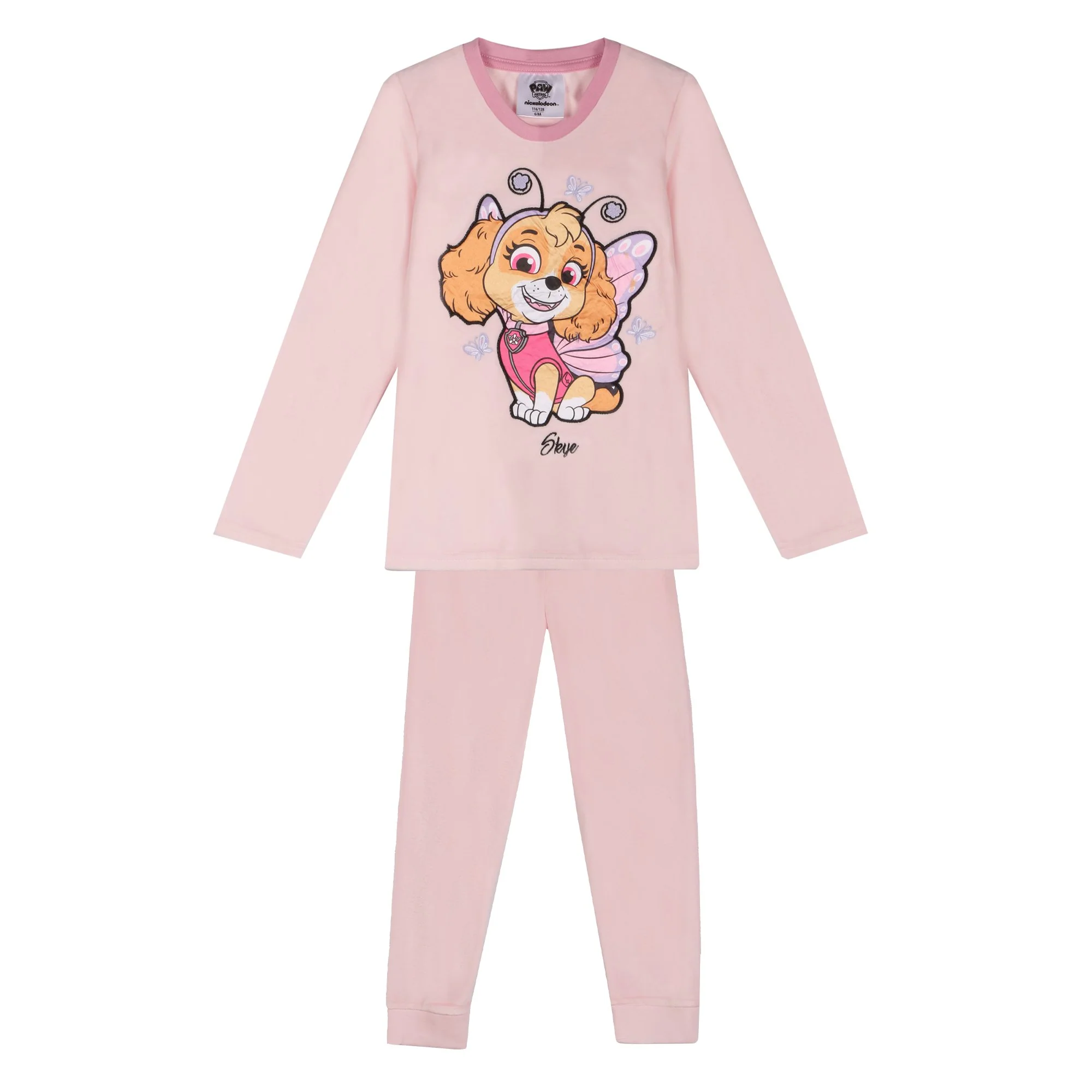 Pyjama en velours Licence 4/10 ans - Rose