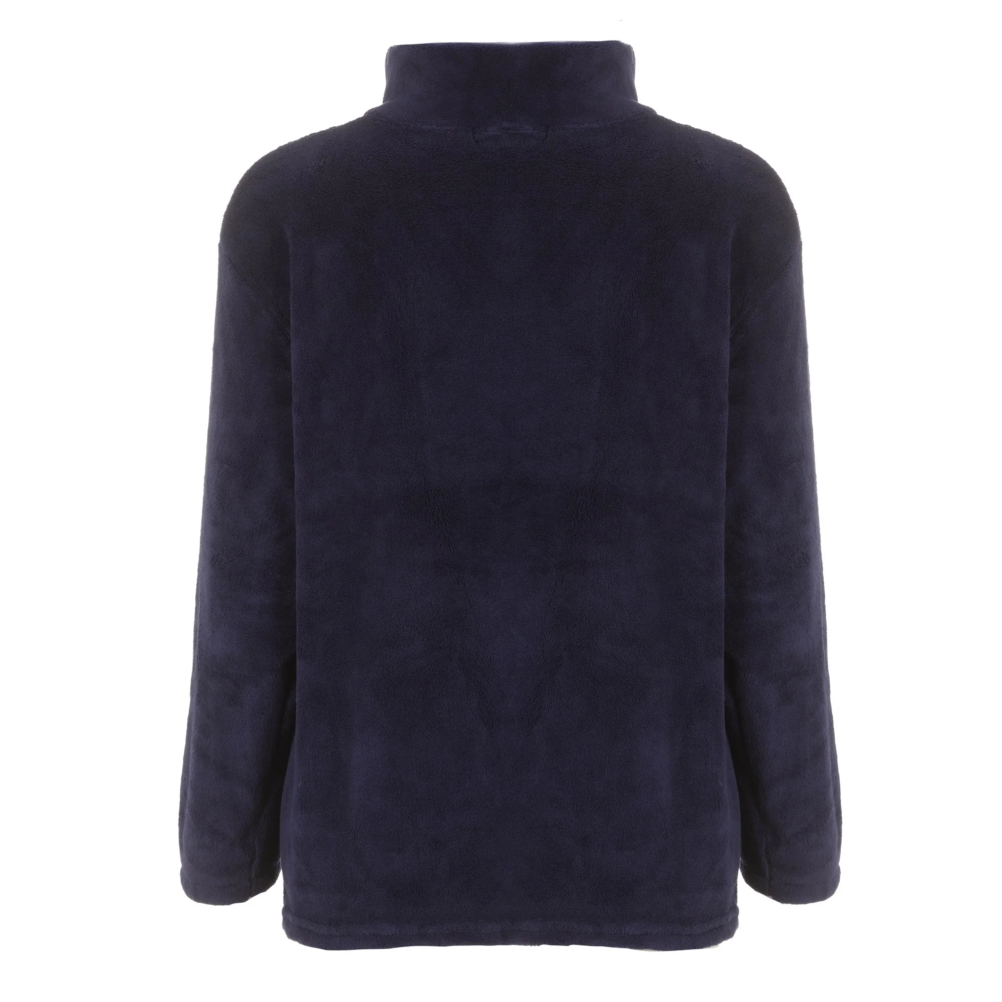 Pyjama long coral fleece - Bleu foncé - Image 3