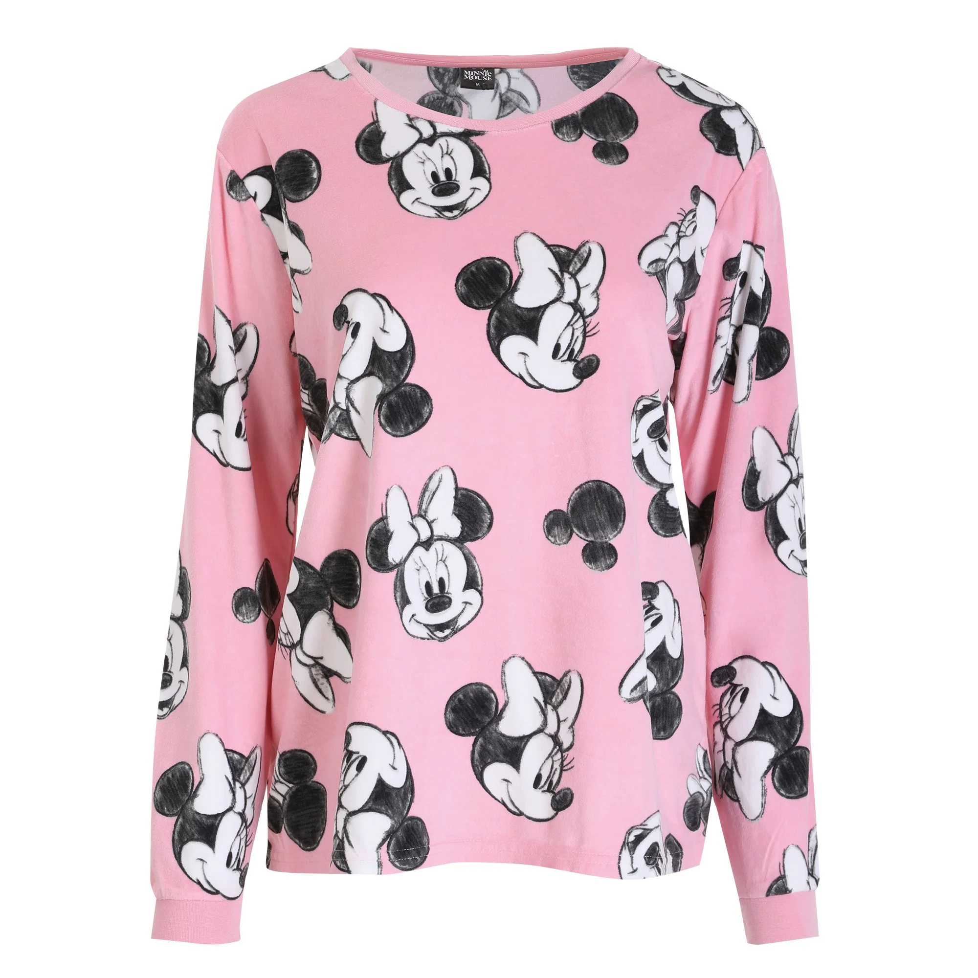 Pyjama long en velours Licence - Rose - Image 2