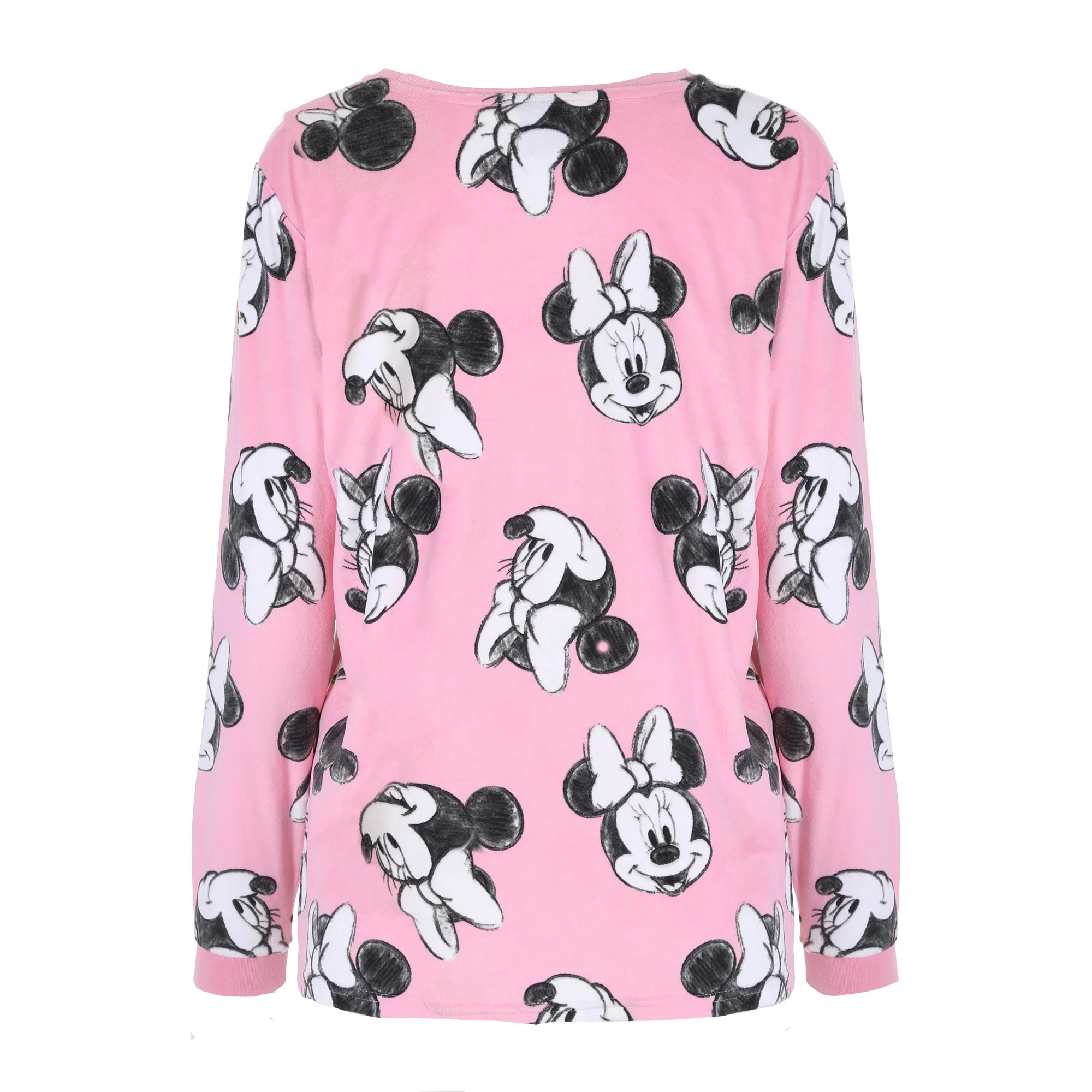 Pyjama long en velours Licence - Rose - Image 3
