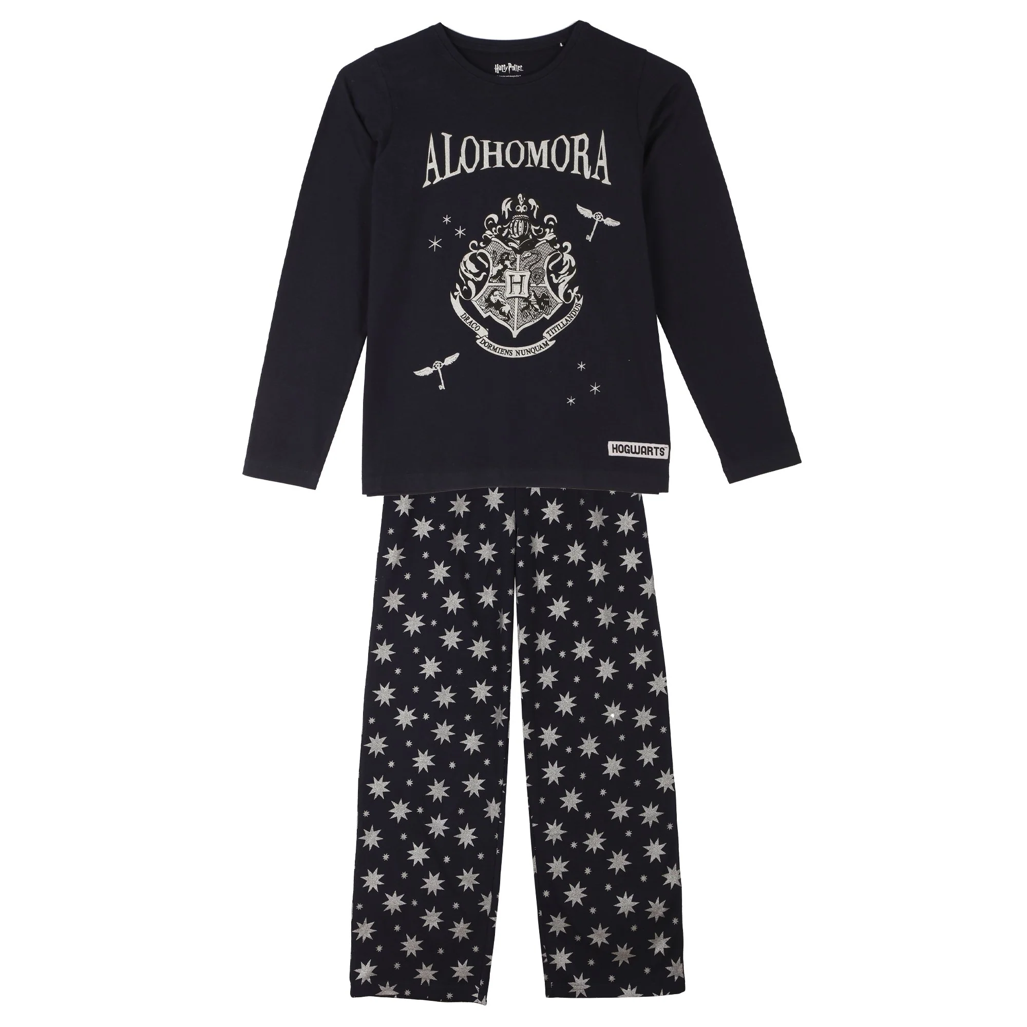 Pyjama pantalon large 10/12 ans - Noir