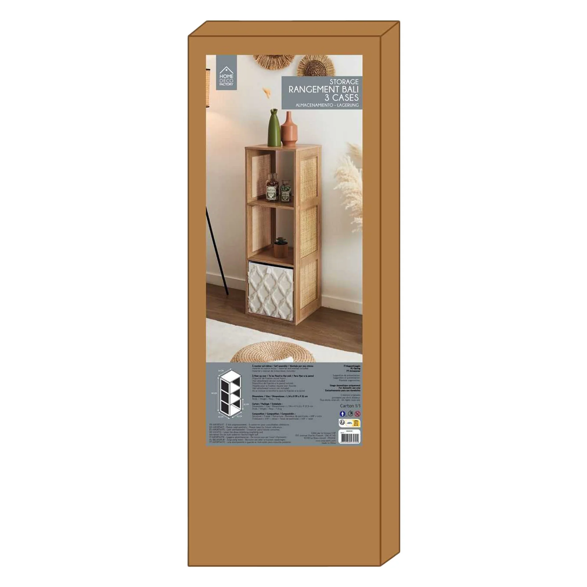 Rangement Bali modulable 3 cases - Image 6