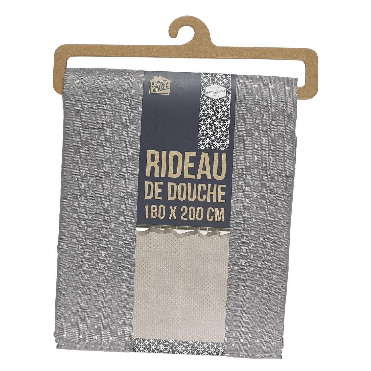 Rideau de douche Jacquard 180x200 cm - Beige