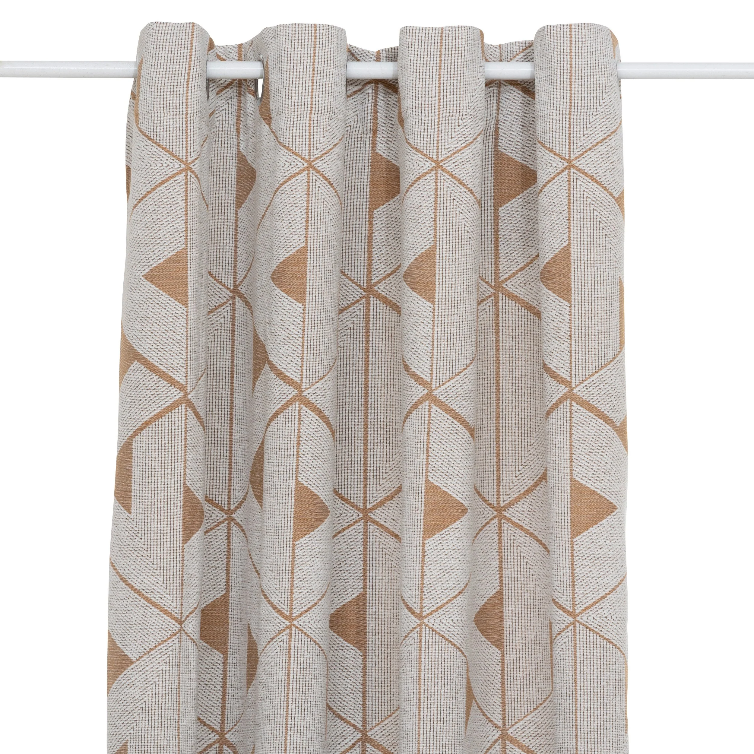 Rideau jacquard Maloe cannelle 140x260cm