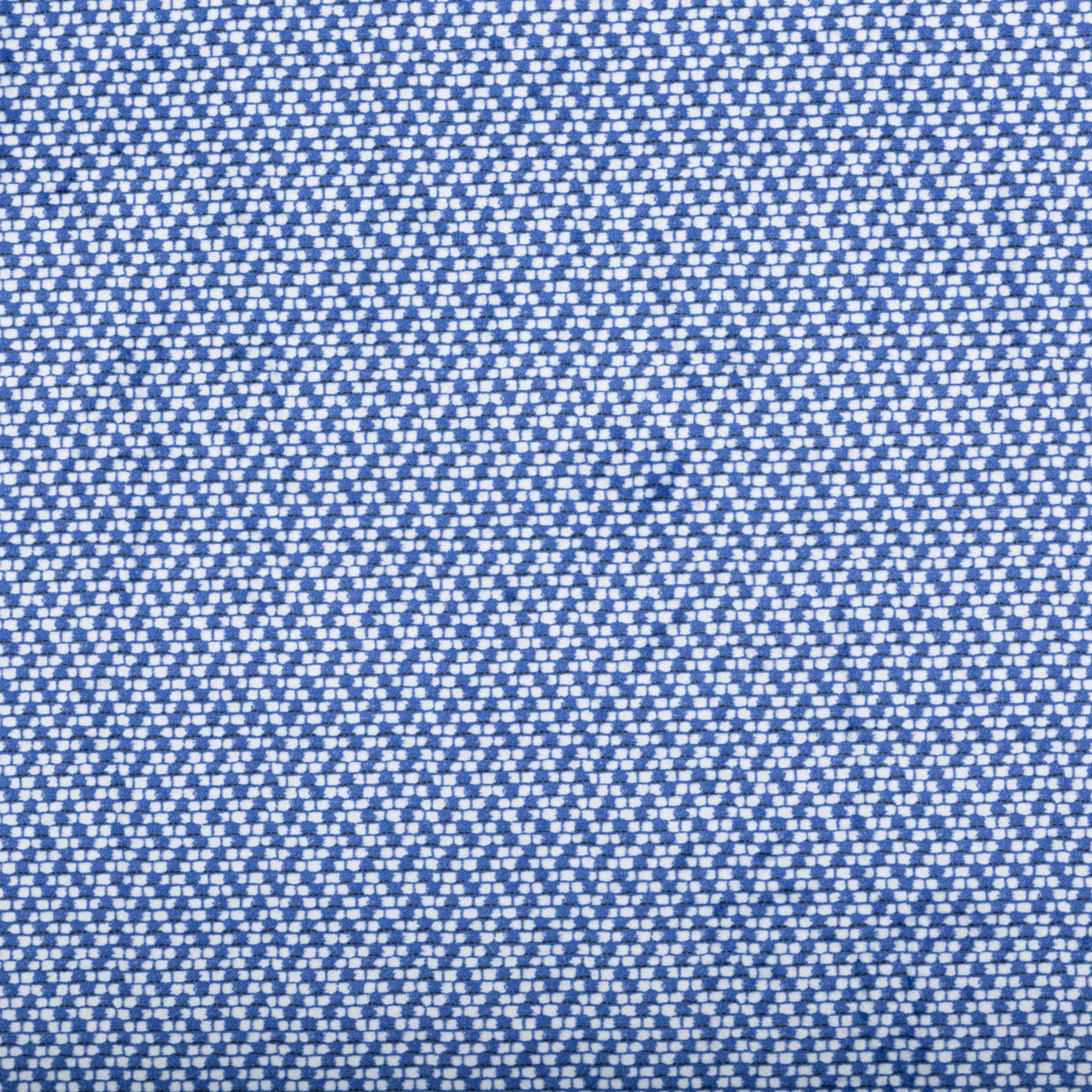 Rideau occultant effet velours bleu 135x260cm - Image 2