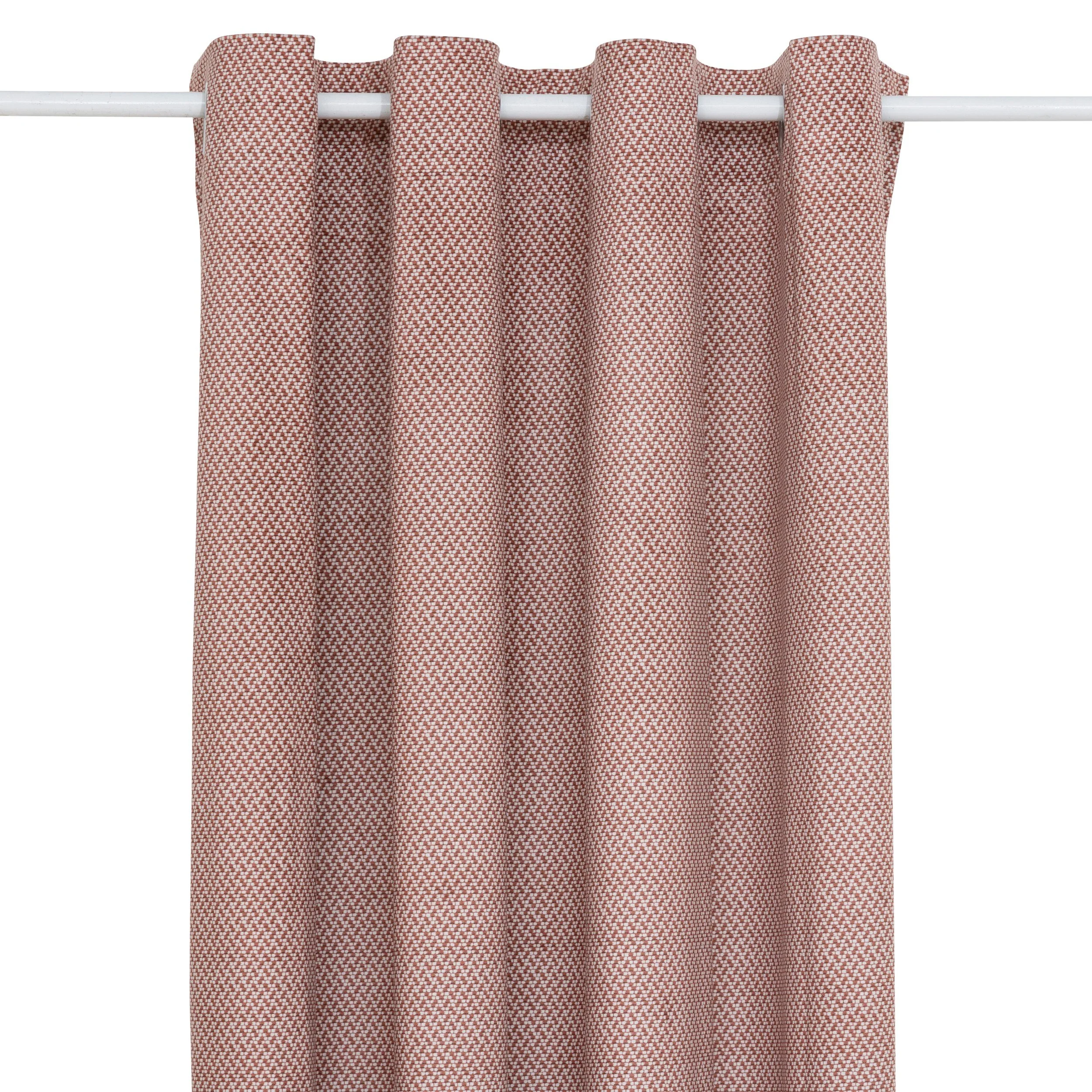 Rideau occultant effet velours terracotta 135x260cm
